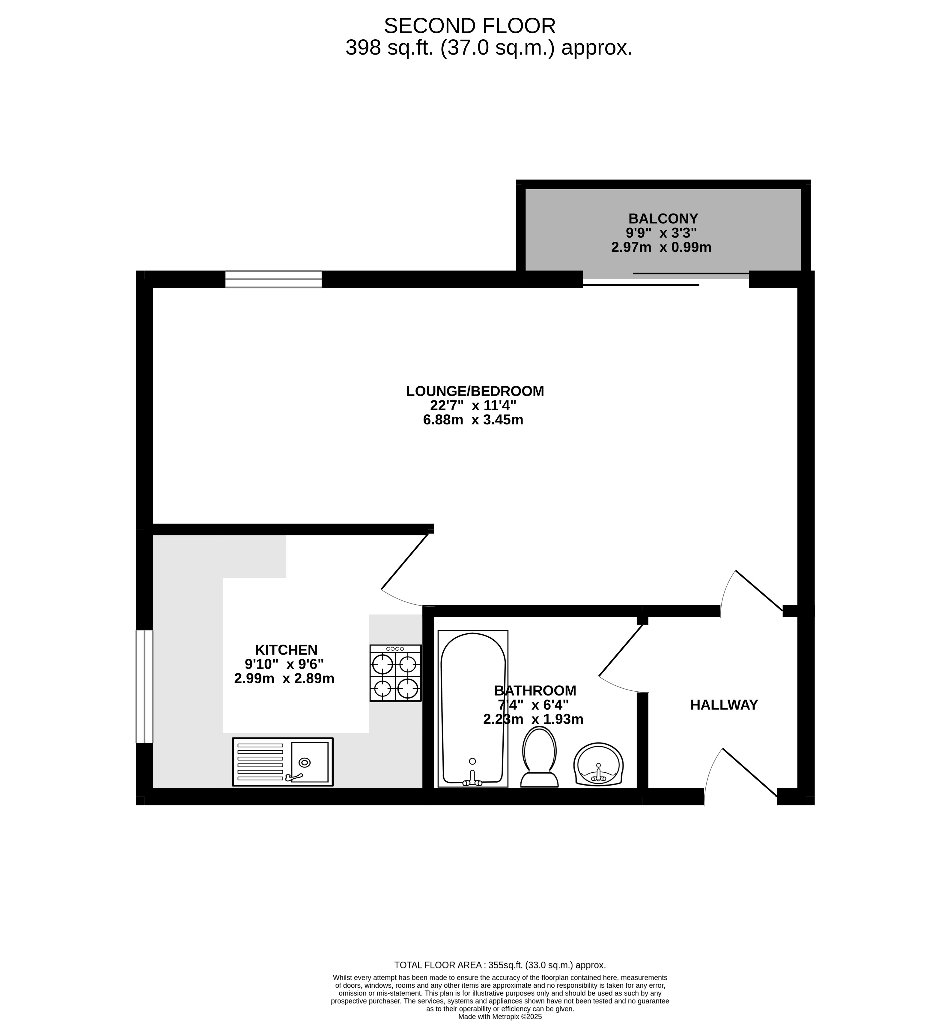 Floorplan for West Drayton, Greater London