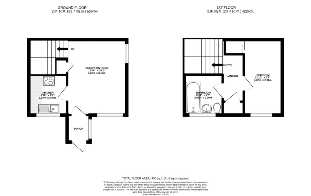 Floorplan for West Drayton, Greater London