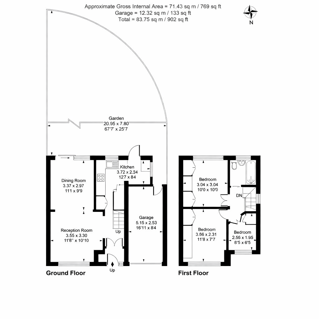 Floorplan for Hayes, Greater London