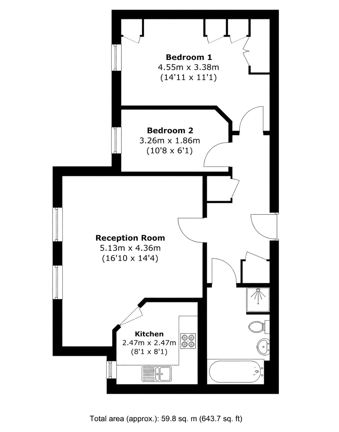 Floorplan for Isleworth, Hounslow, Greater London