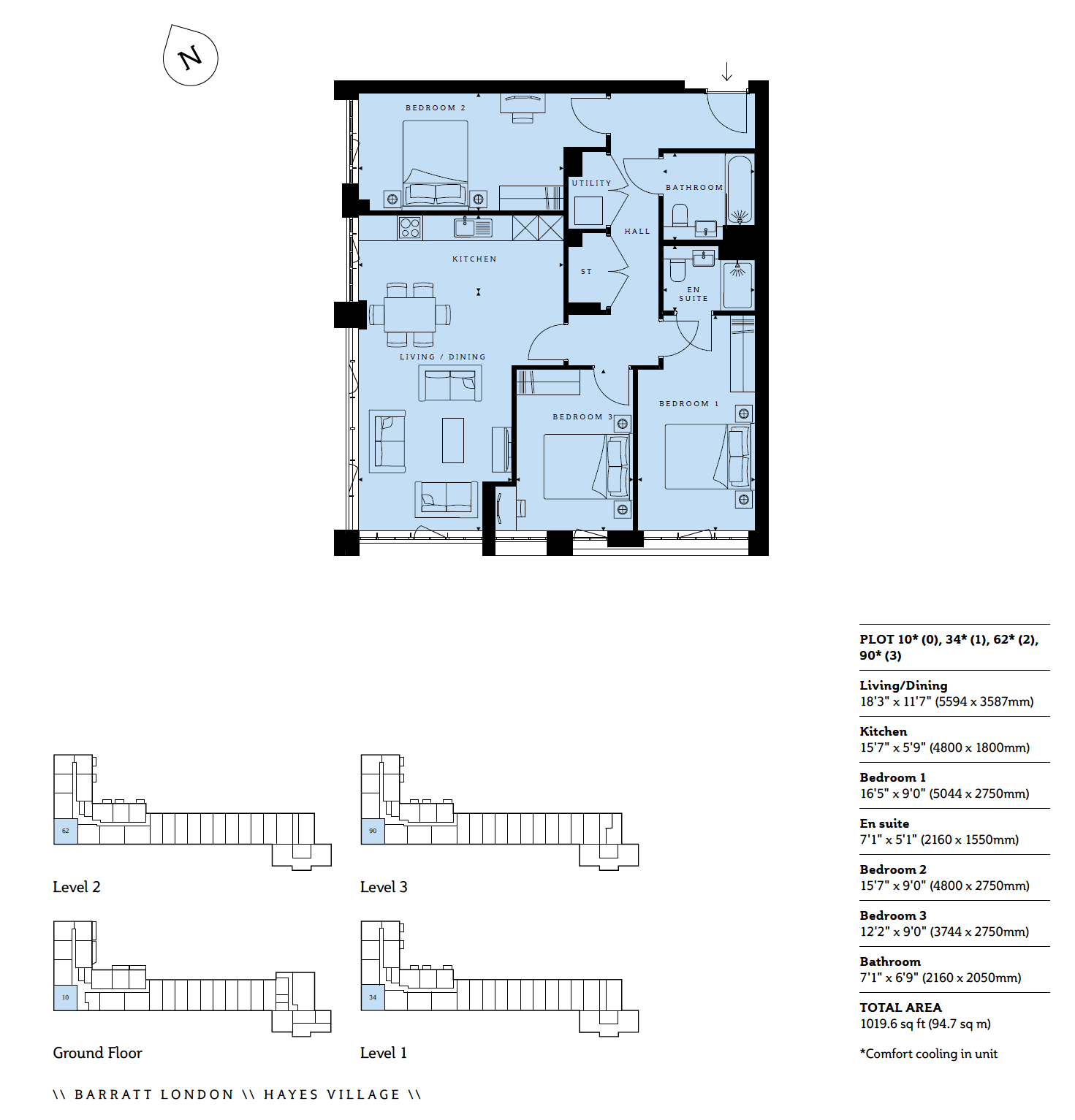 Floorplan for Hayes, Greater London