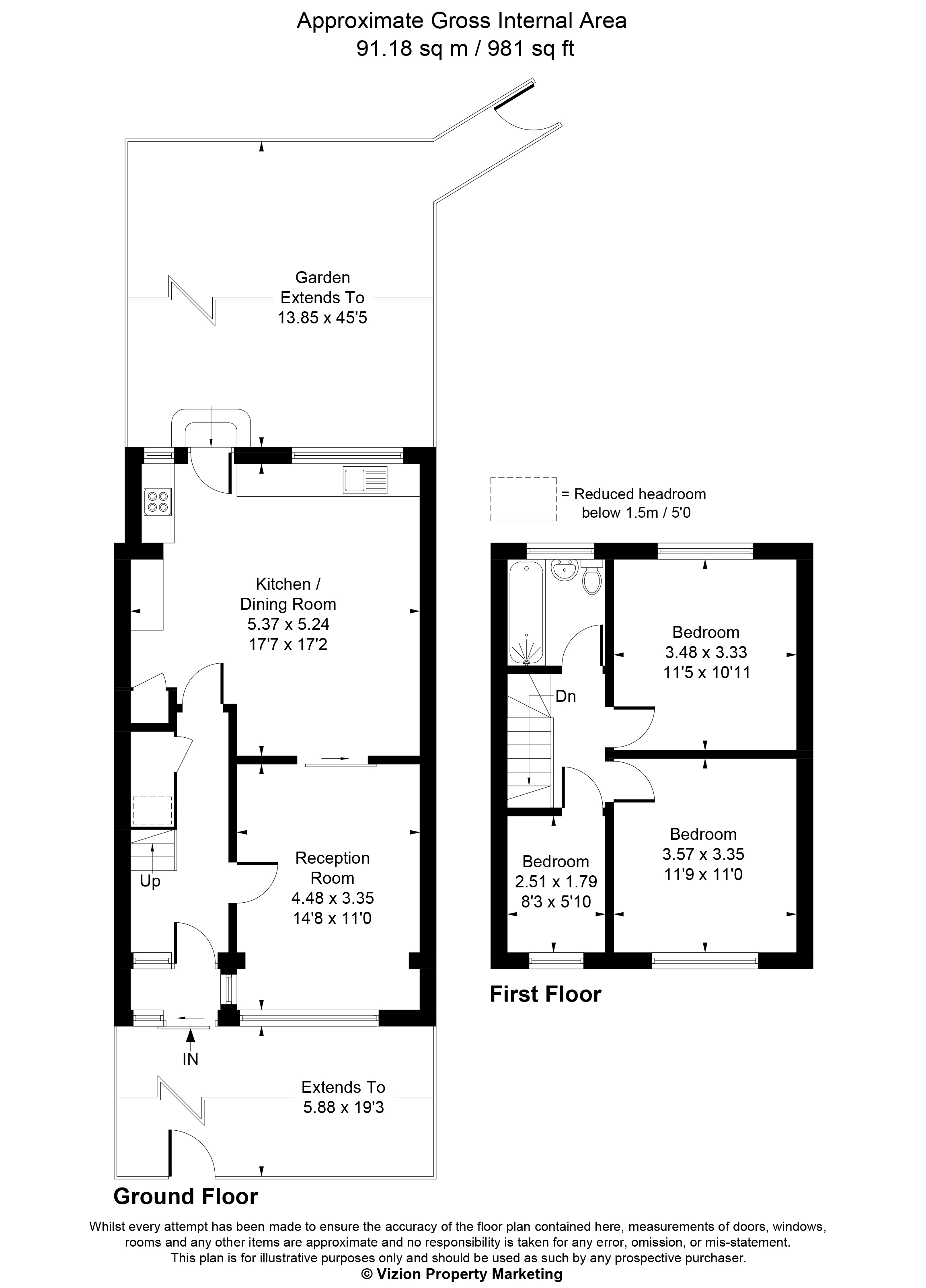 Floorplan for Tottenham, London