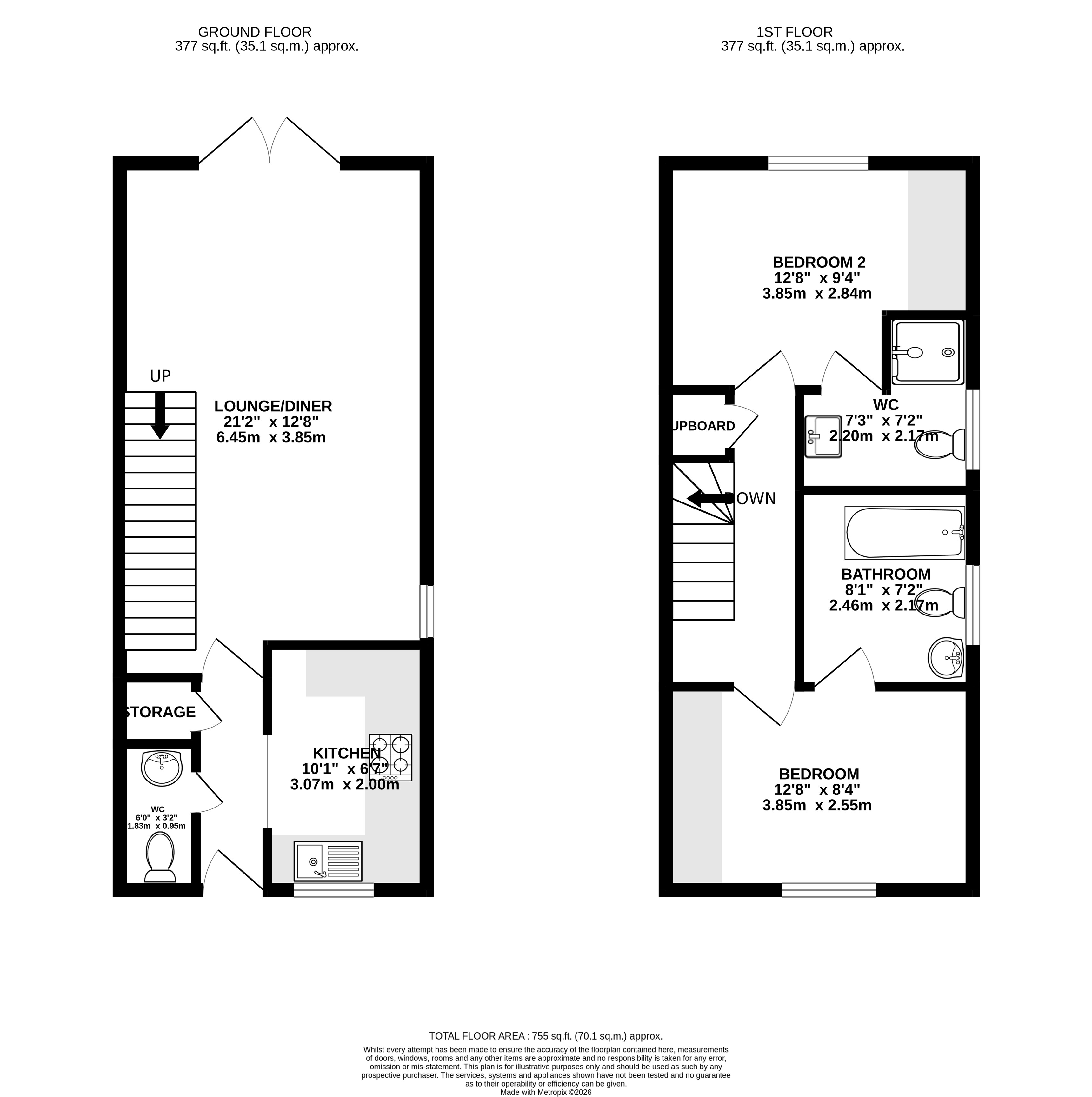 Floorplan for Hayes, Greater London
