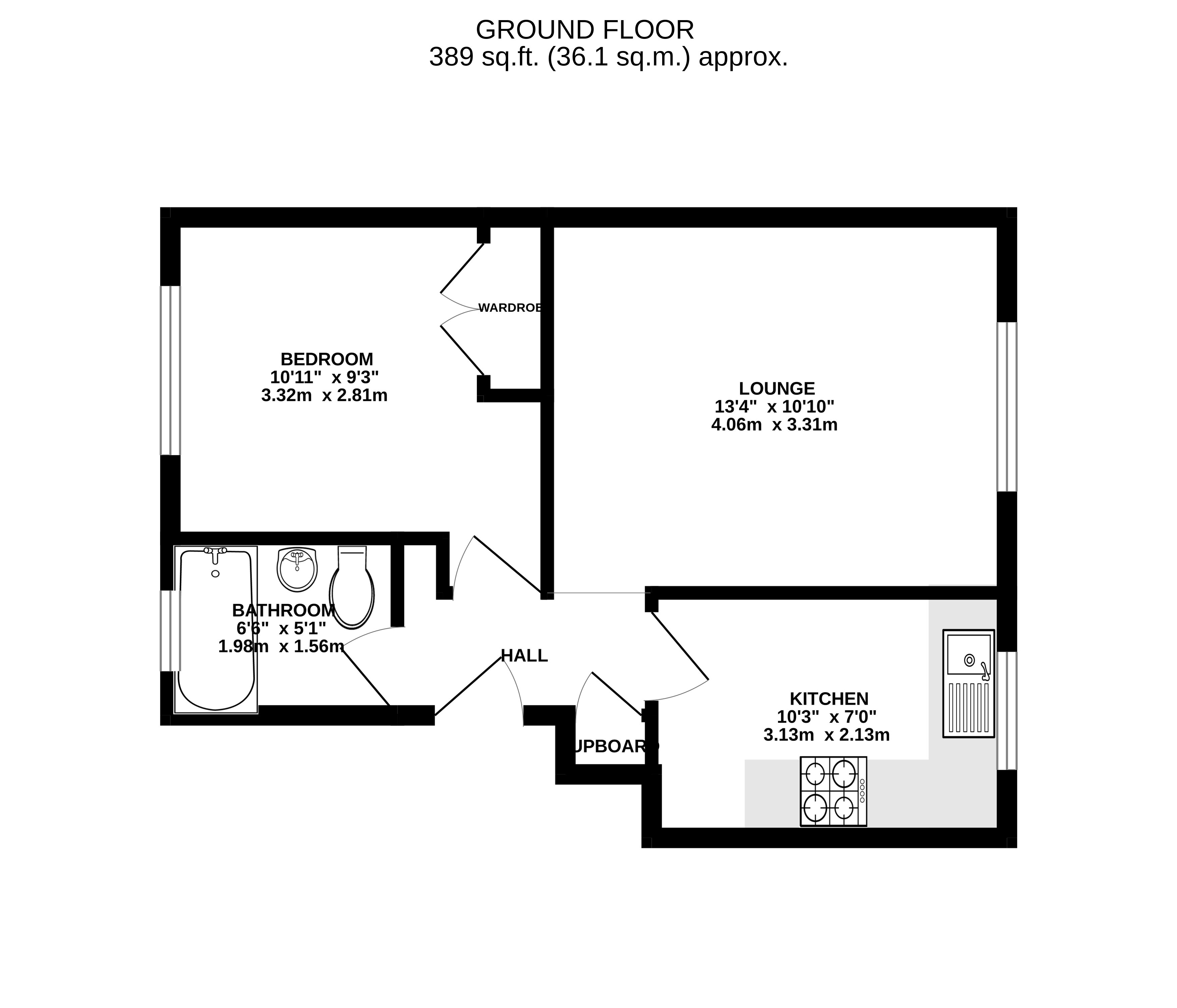 Floorplan for Uxbridge, Greater London