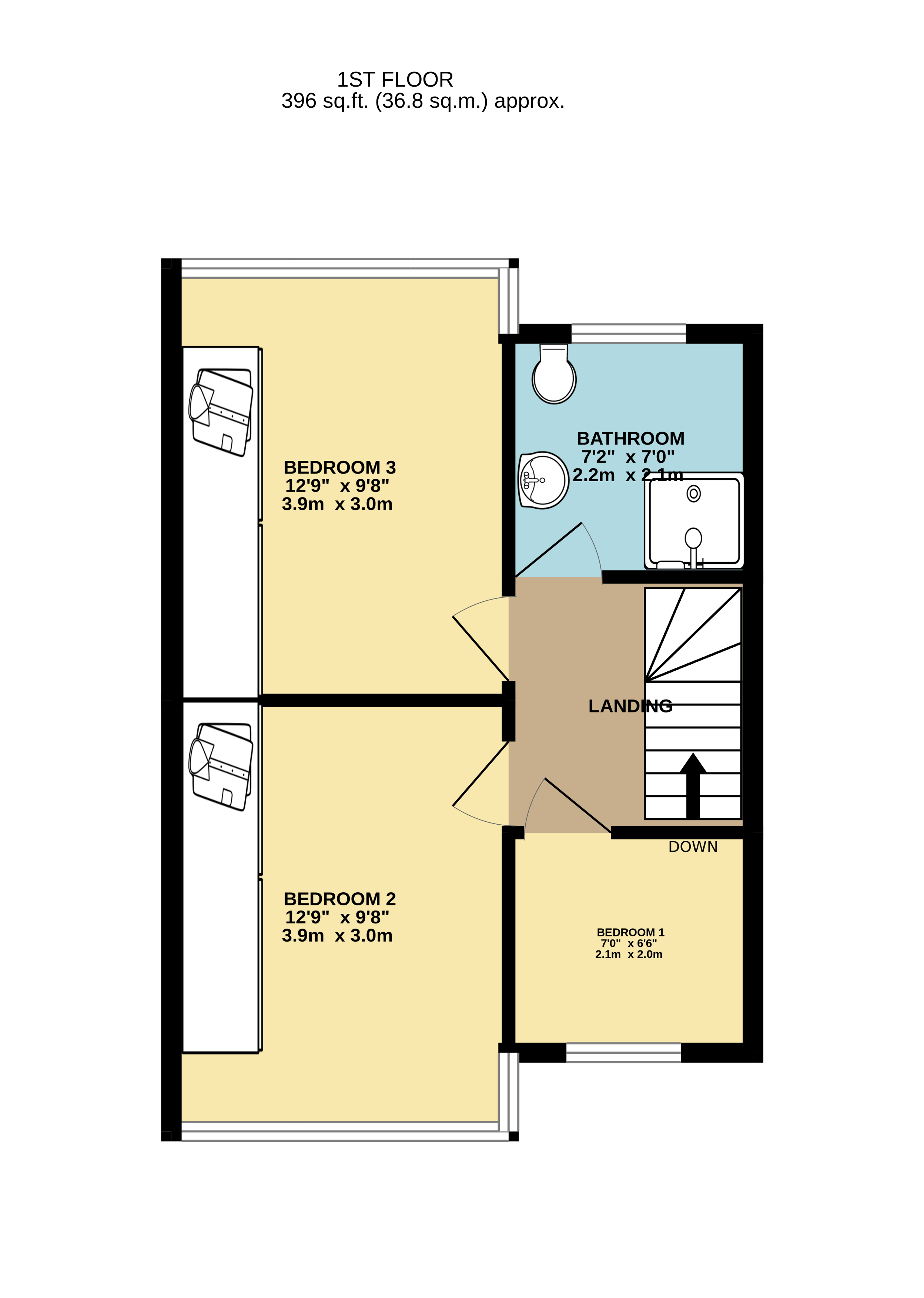 Floorplan for Hayes, Greater London