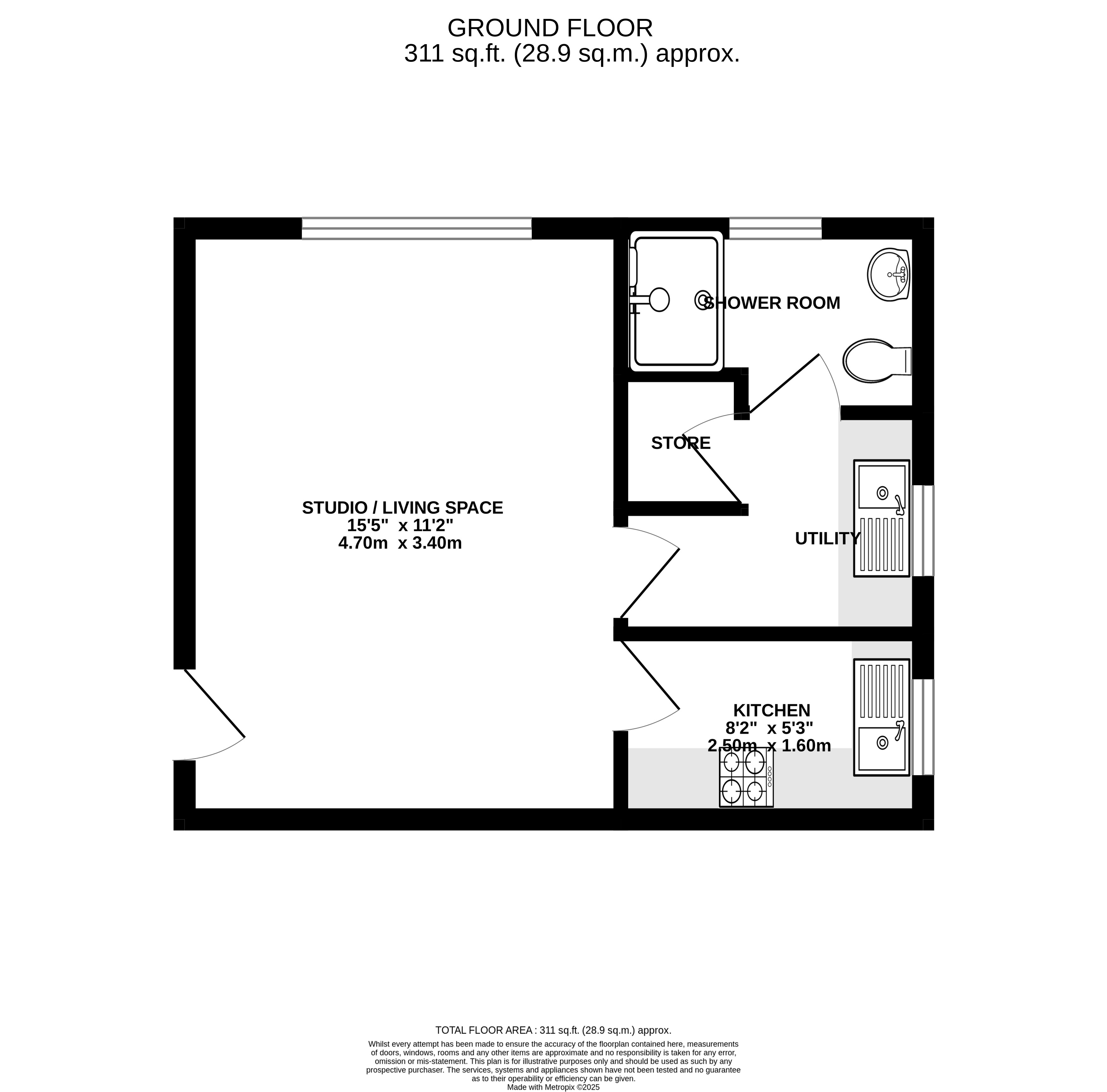Floorplan for Harlington, Greater London