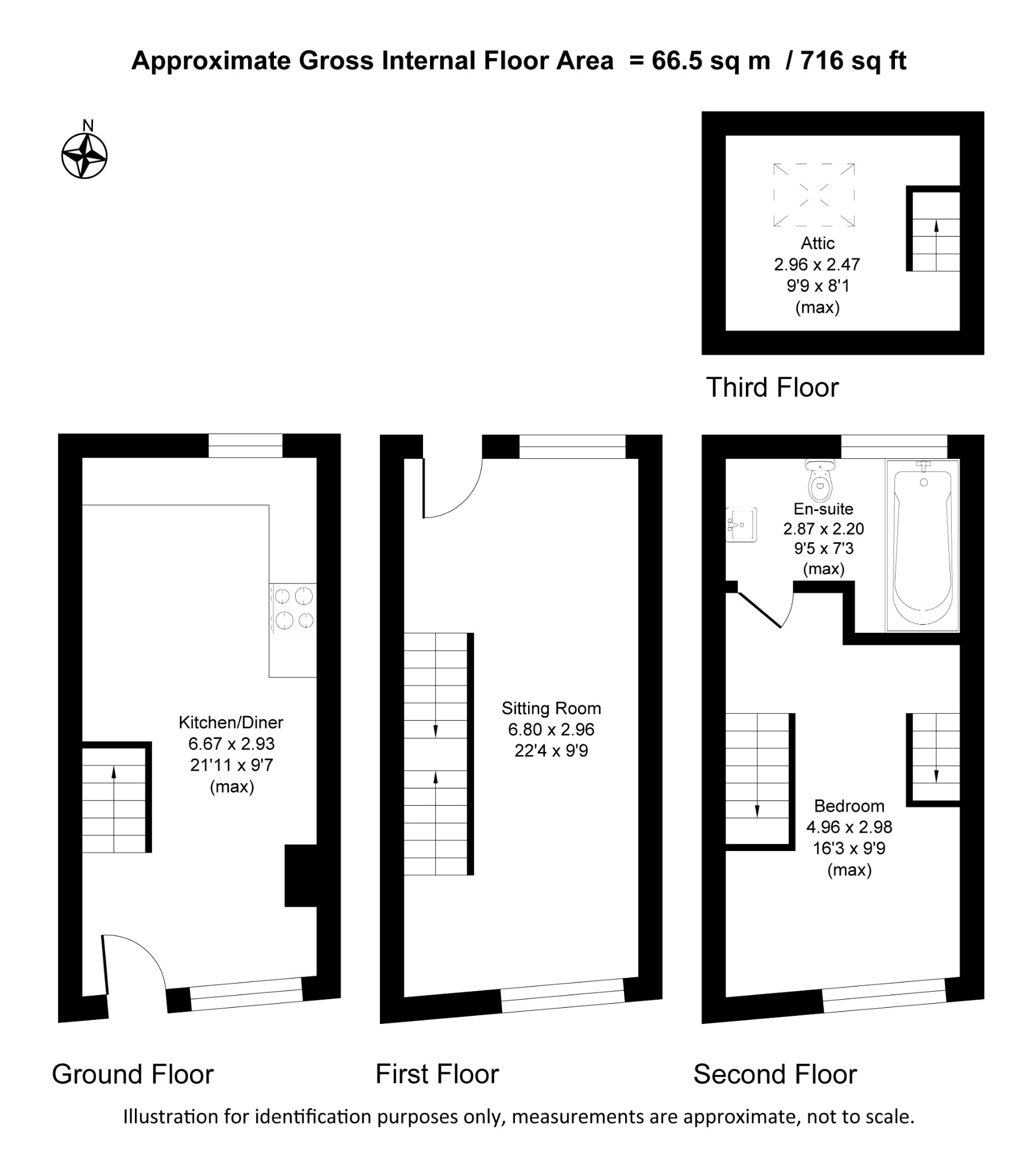 Floorplan for Main Street, Addingham, Ilkley
