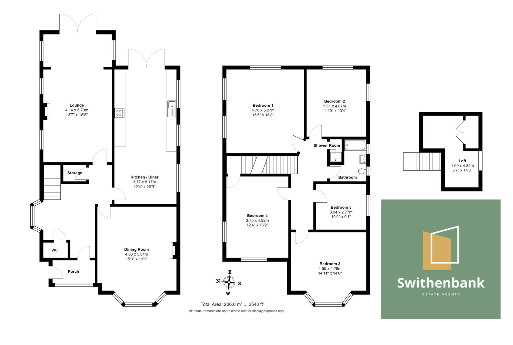 Floorplan for Framingham Road, Sale, Cheshire, M33