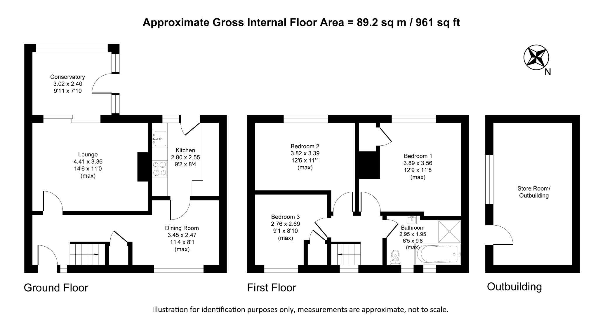 Floorplan for Chapel Road, Steeton, Keighley