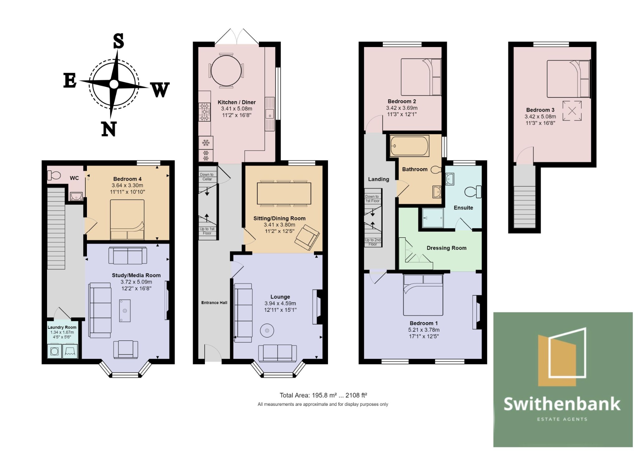 Floorplan for Lyons Fold, Sale, Cheshire, M33