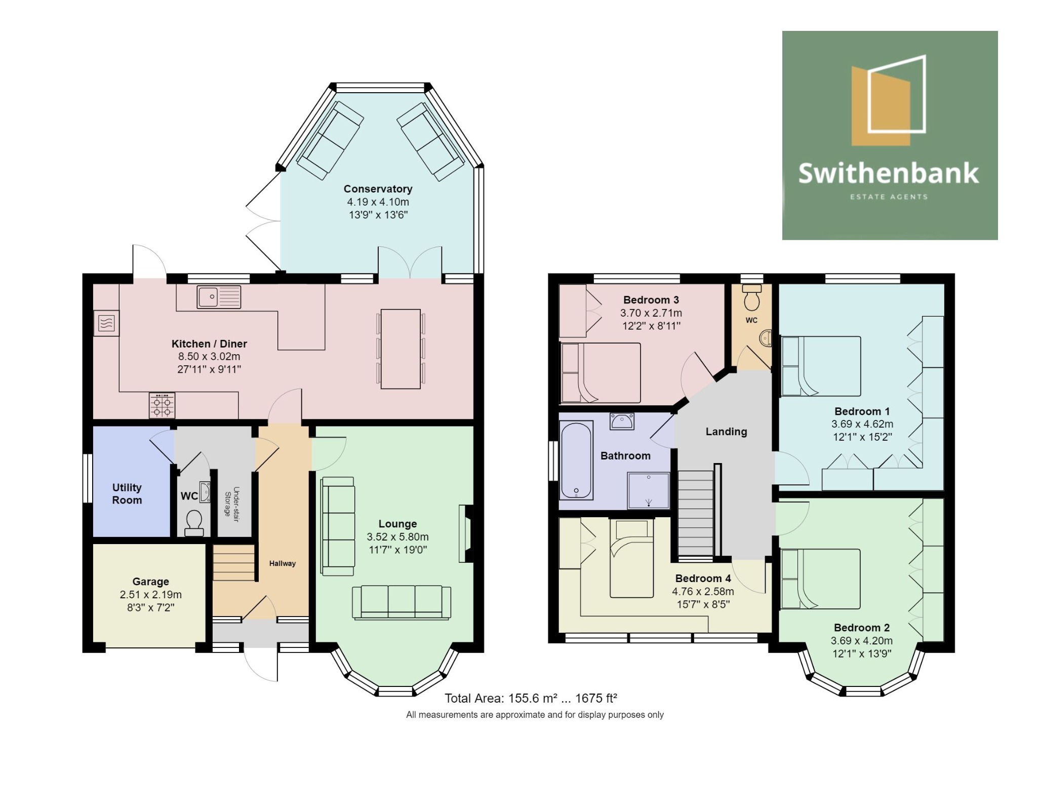 Floorplan for Woodhouse Lane, Sale, Cheshire, M33