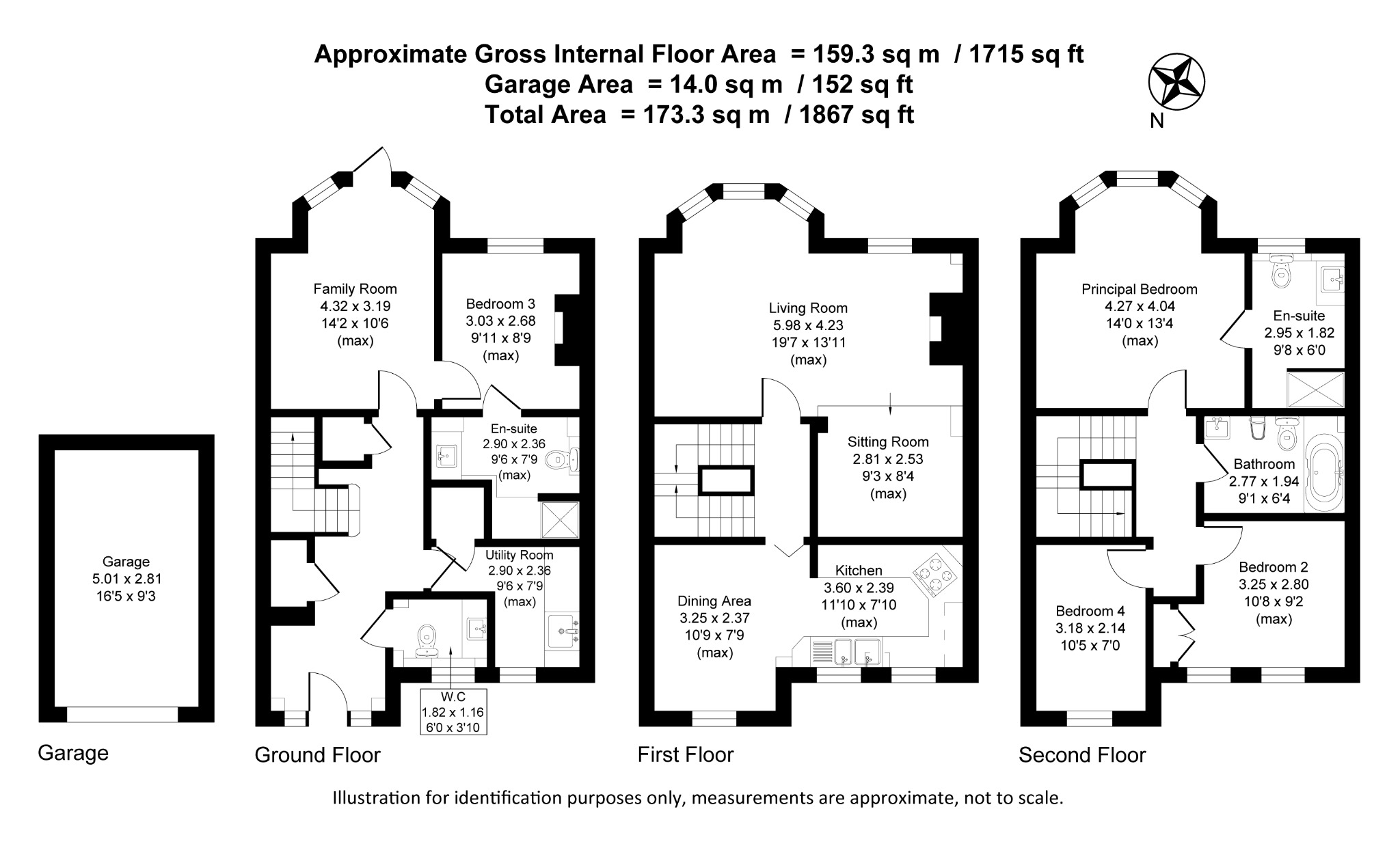Floorplan for Booth Road, Altrincham, Cheshire, WA14