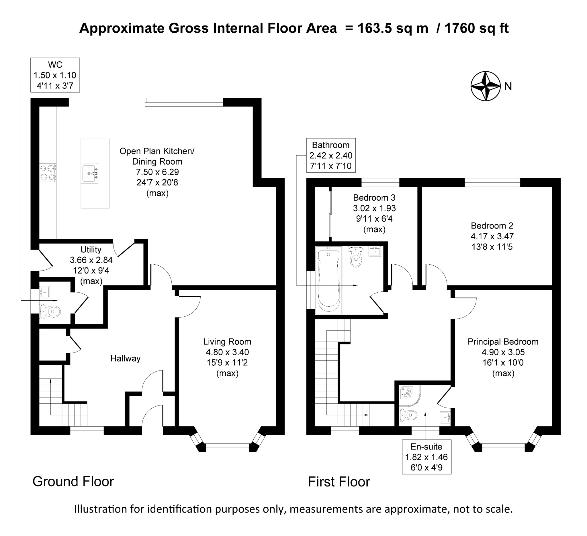 Floorplan for Litherland Road, Sale, Cheshire, M33