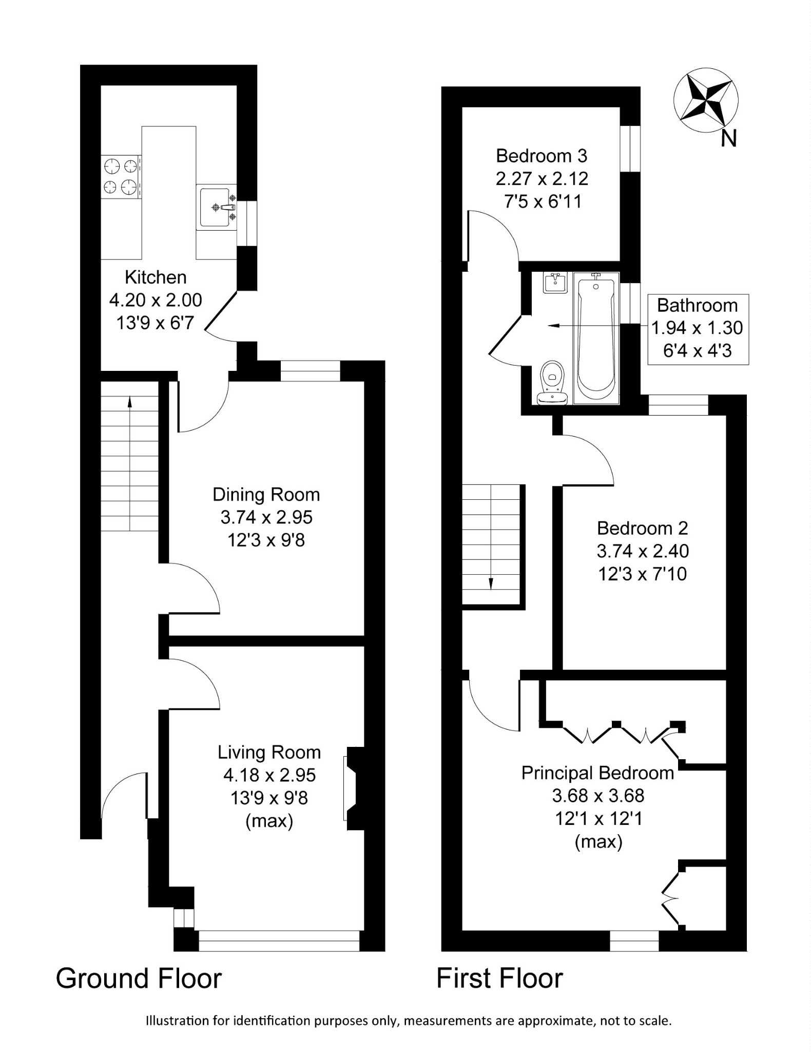 Floorplan for Salisbury Road, Altrincham, Cheshire, WA14