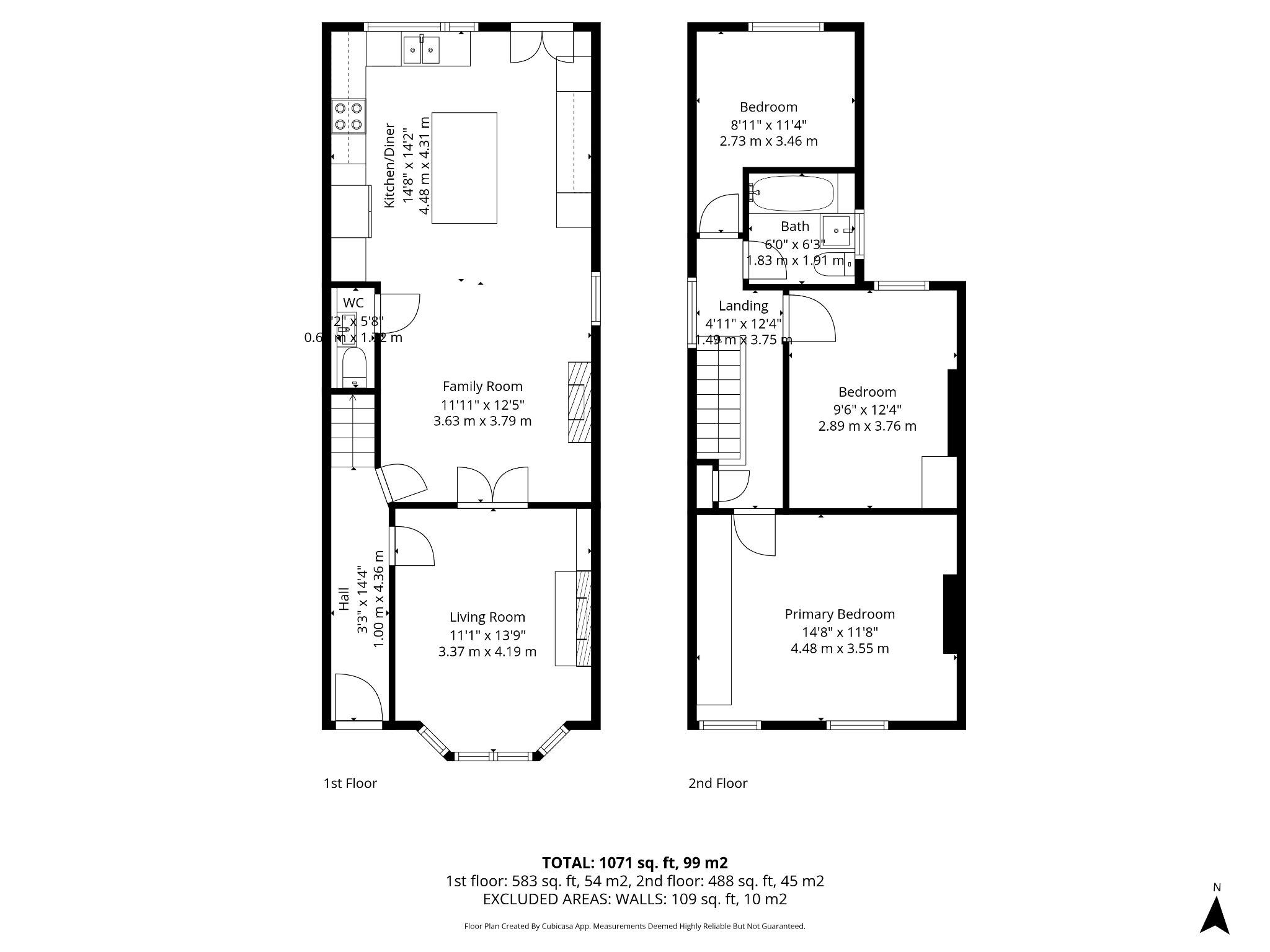 Floorplan for Belmont Road, Sale