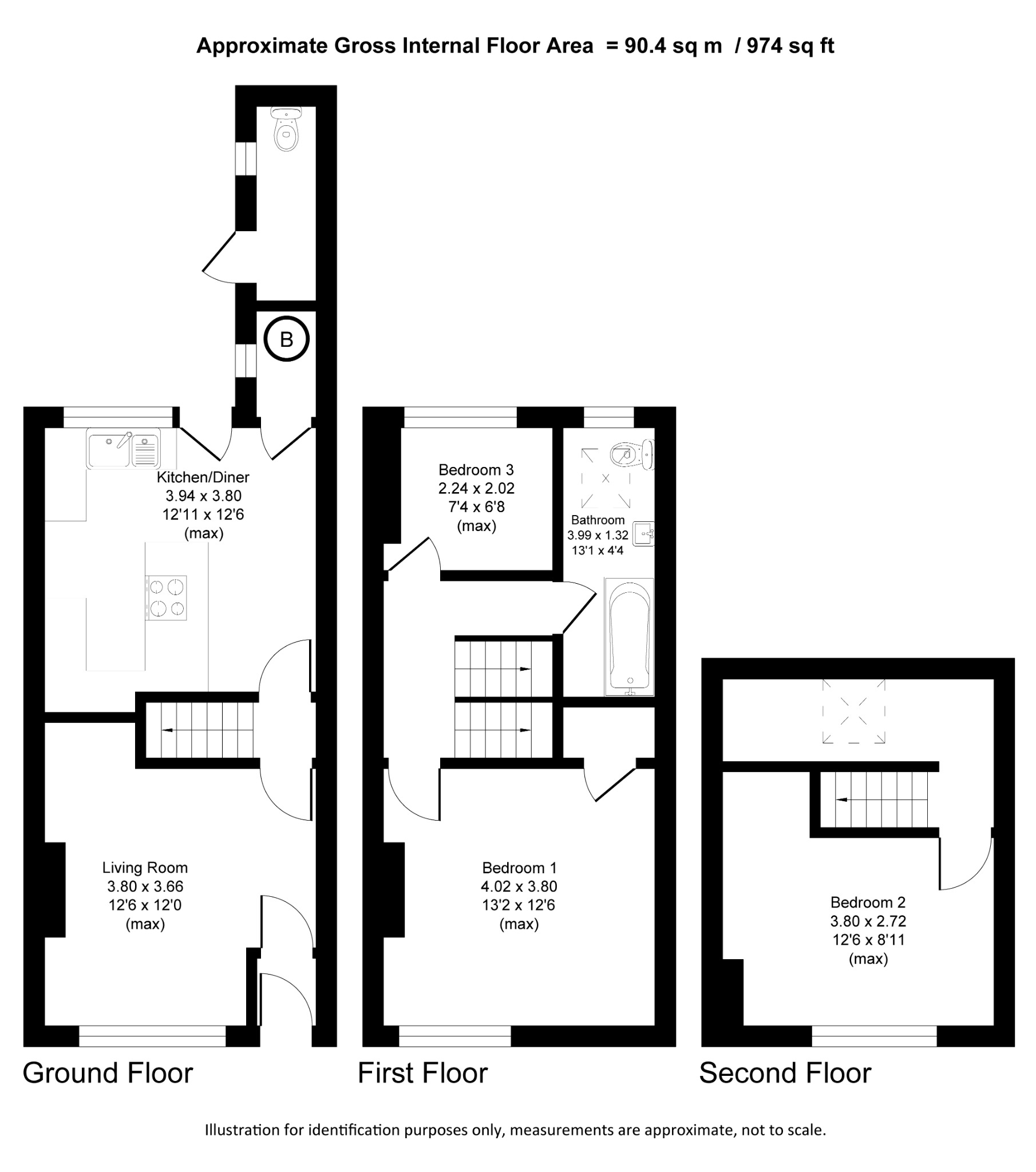 Floorplan for Lawrence Road, Broadheath