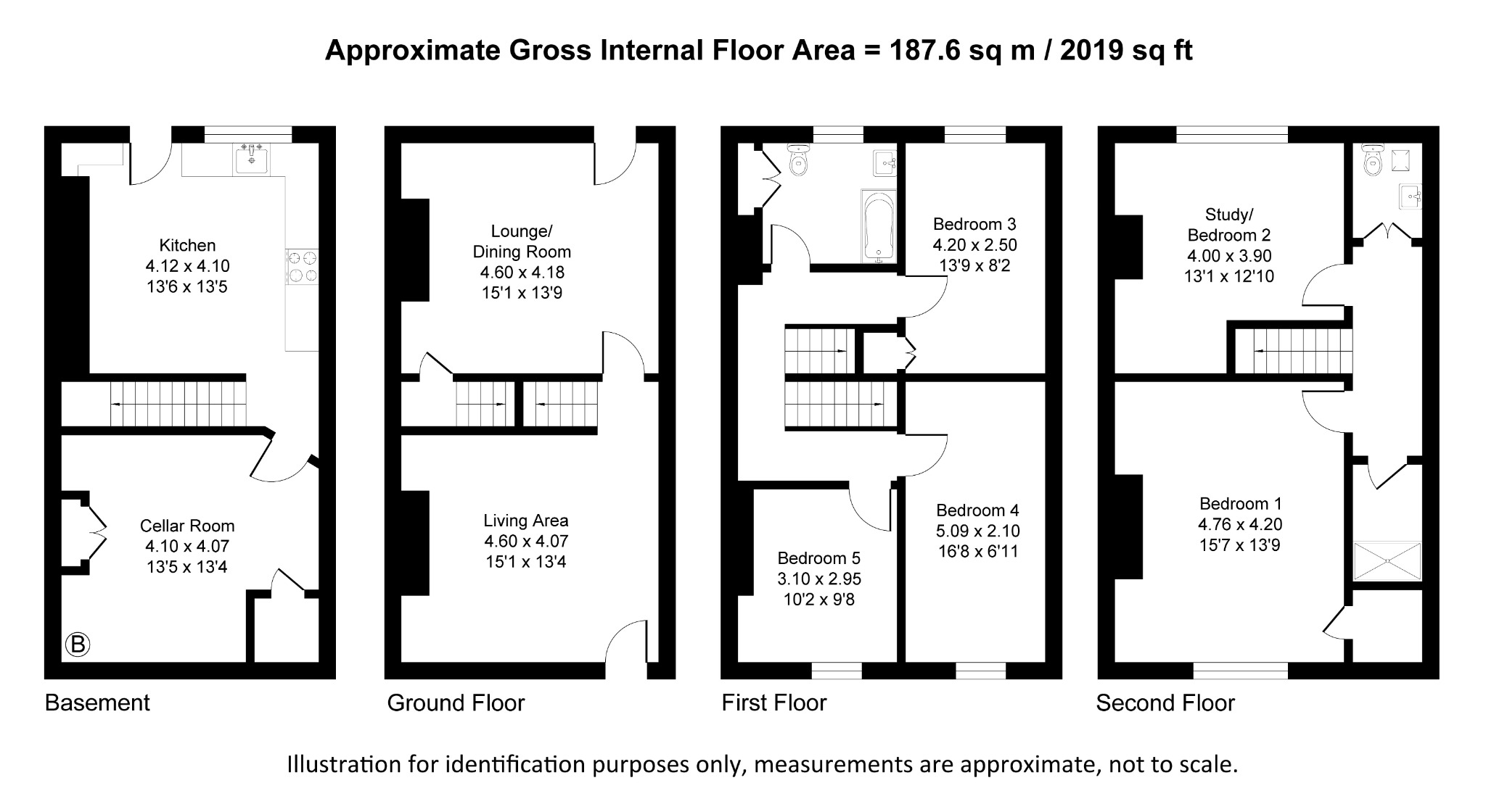 Floorplan for Victoria Terrace, Addingham, Ilkley