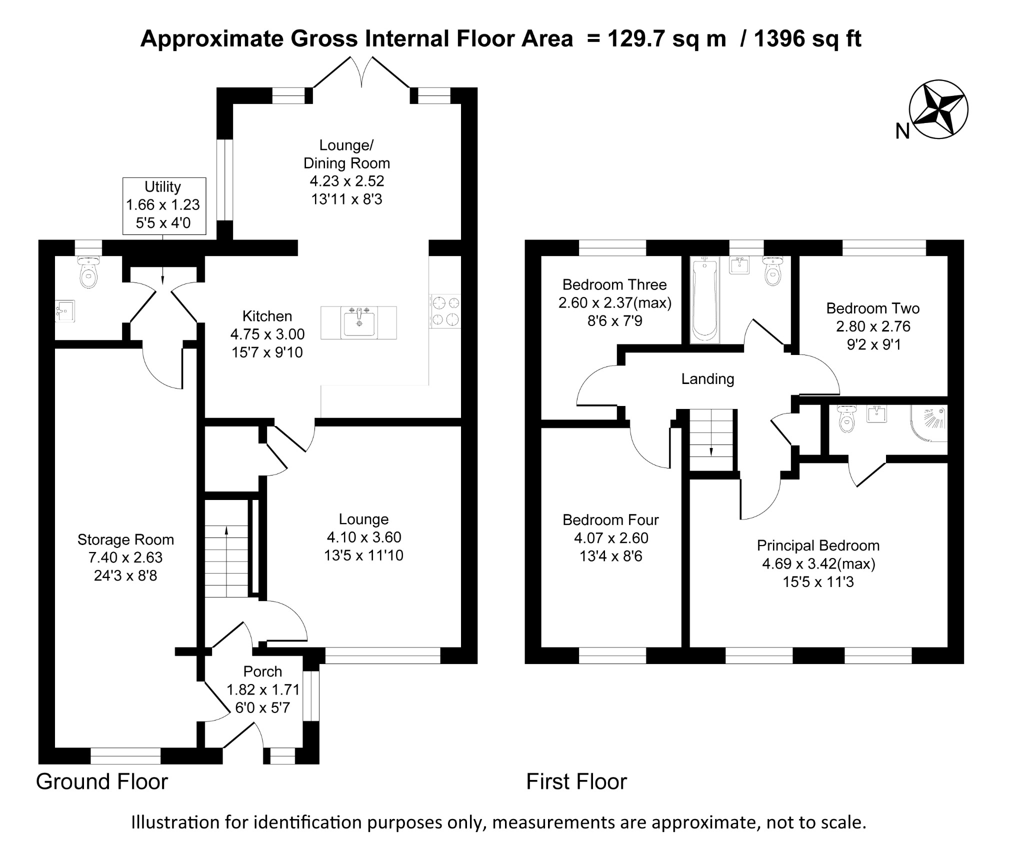 Floorplan for Sunningdale Way, Leeds