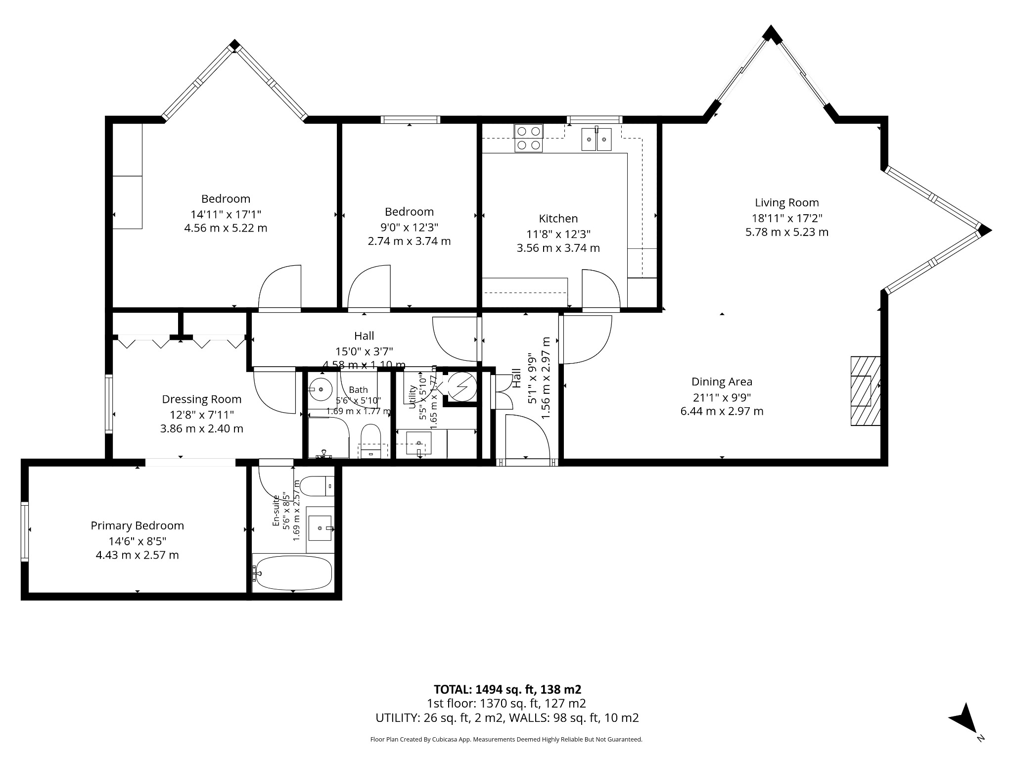 Floorplan for Flat 4, Beaupre, Woodville Road, Altrincham