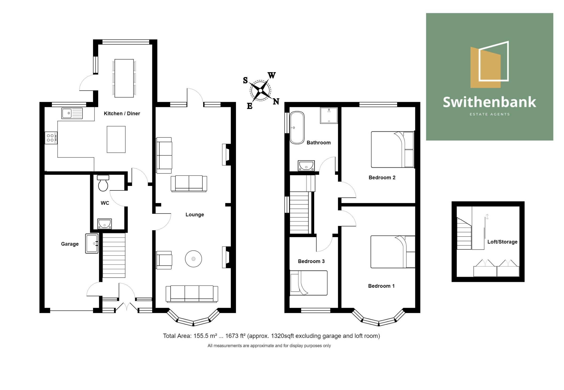 Floorplan for Churton Avenue, Sale