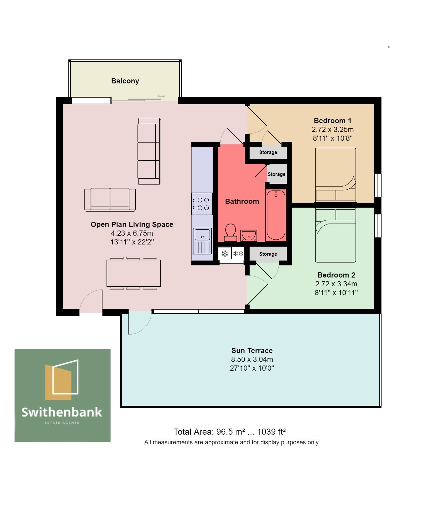 Floorplan for Flat 901, Chapeltown Street, Manchester