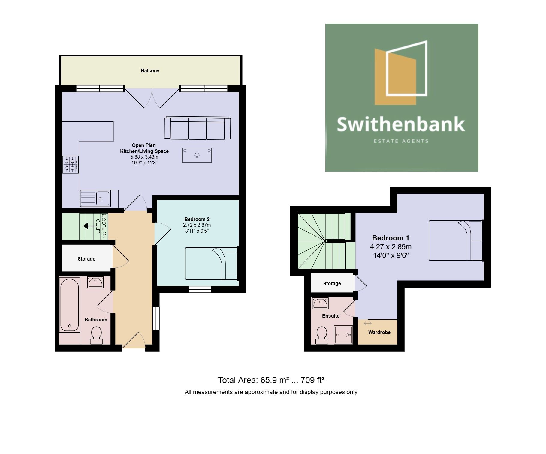 Floorplan for Apartment , Block A, Pollard Street, Manchester