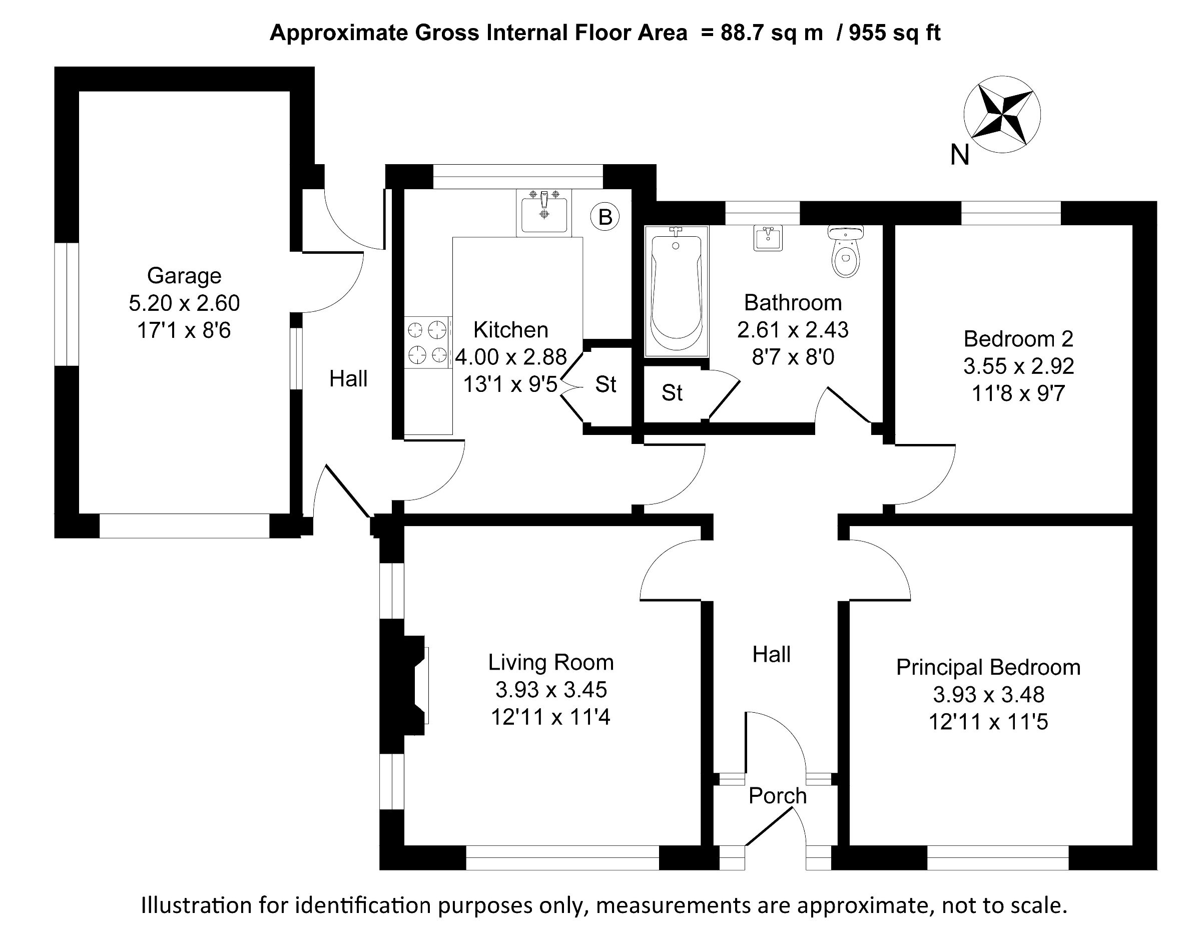 Floorplan for Airedale Close, Cheadle