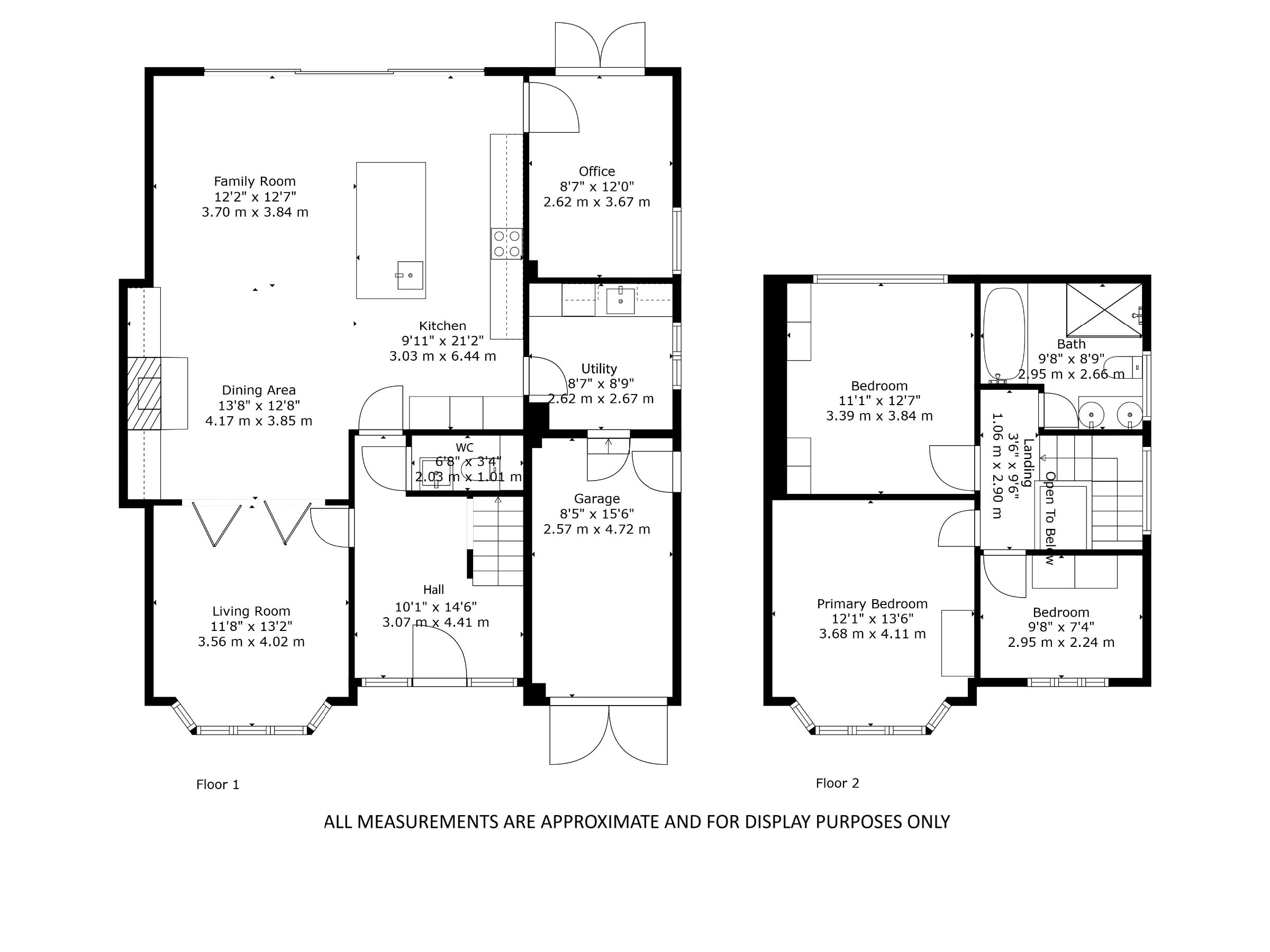 Floorplan for Dee Park Road, Wirral
