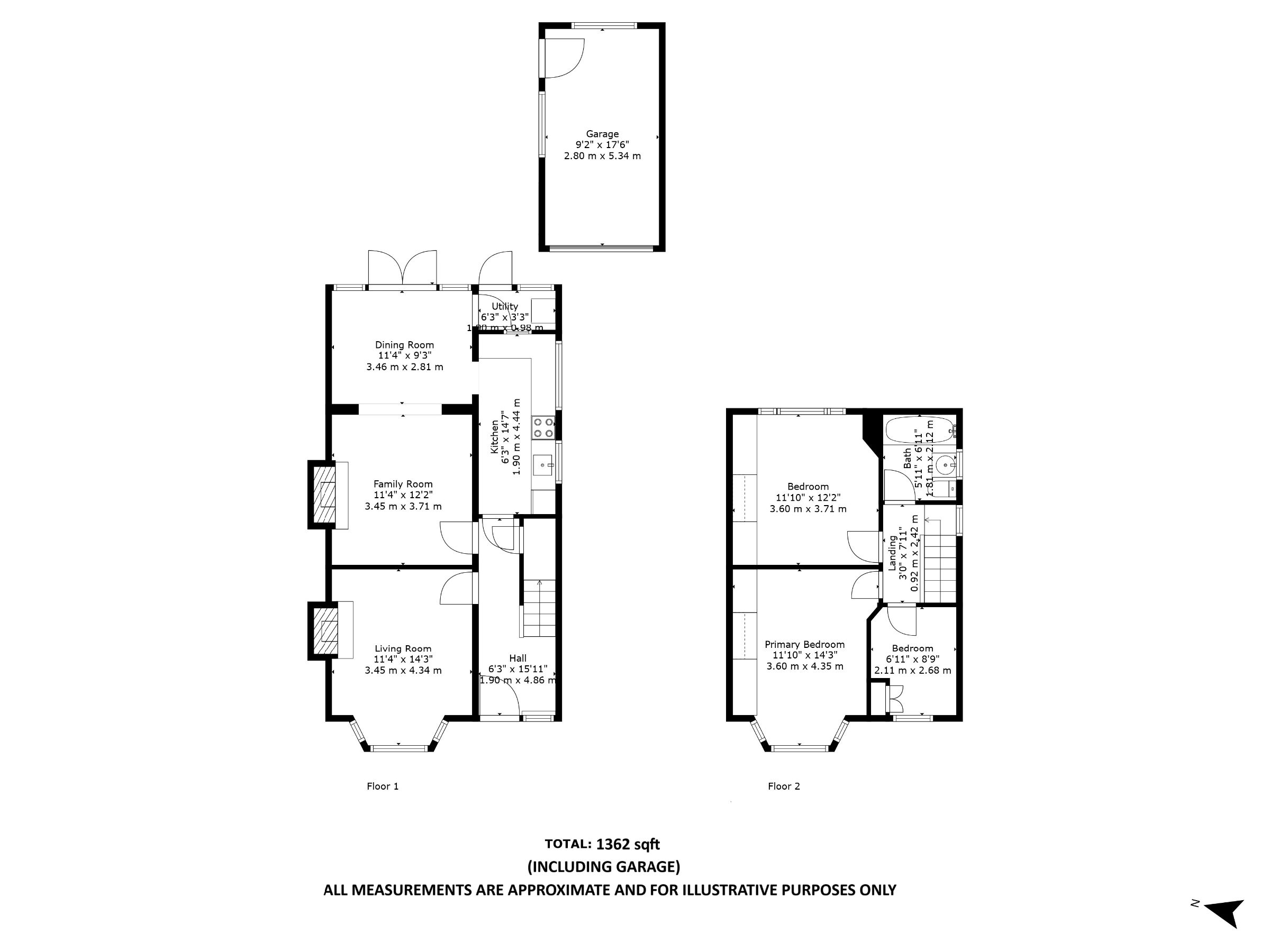 Floorplan for Ennerdale Drive, Sale