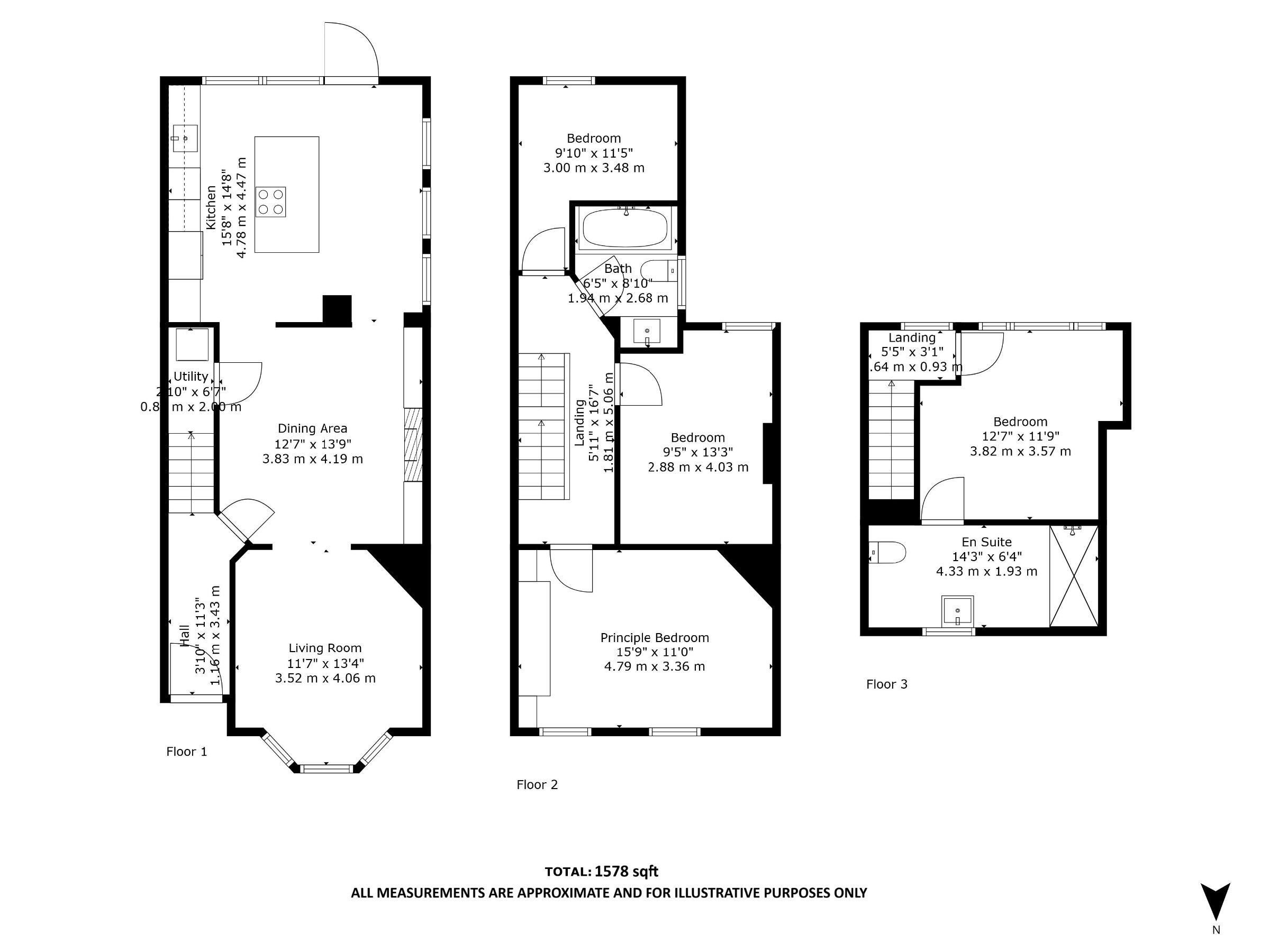 Floorplan for Lilac Road, Altrincham