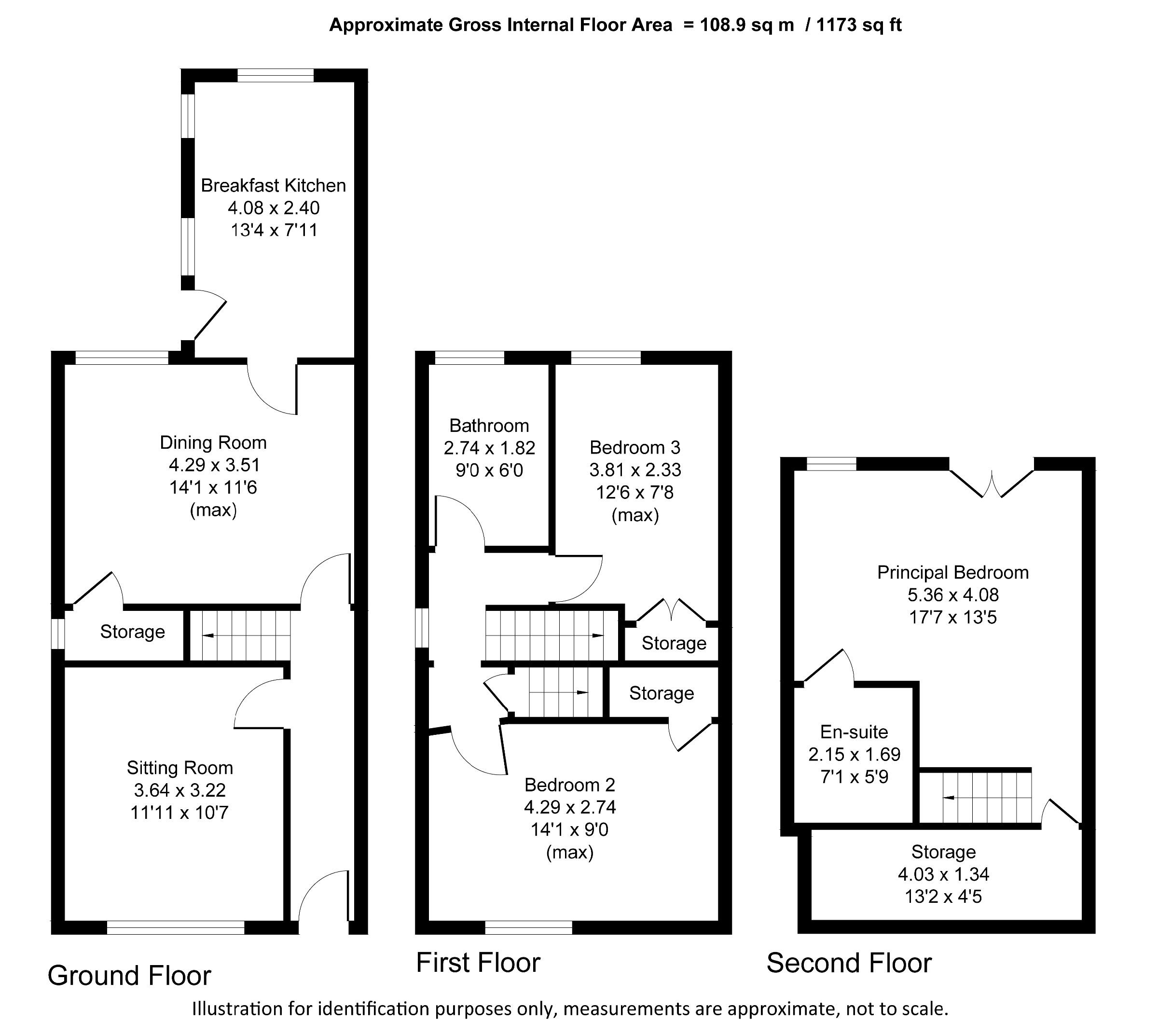 Floorplan for Brien Avenue, Altrincham