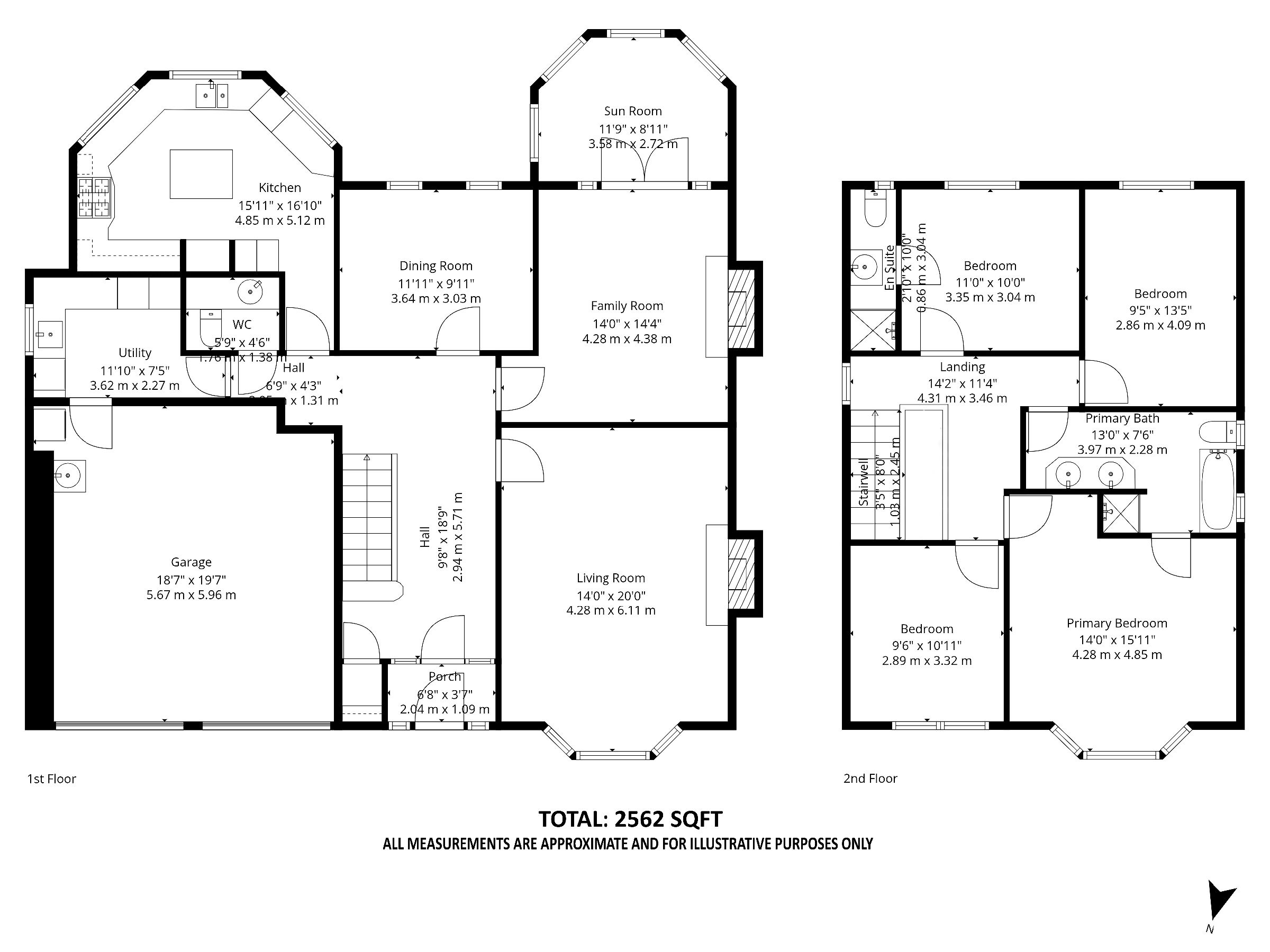 Floorplan for Millbrook Close, Shaw, Oldham