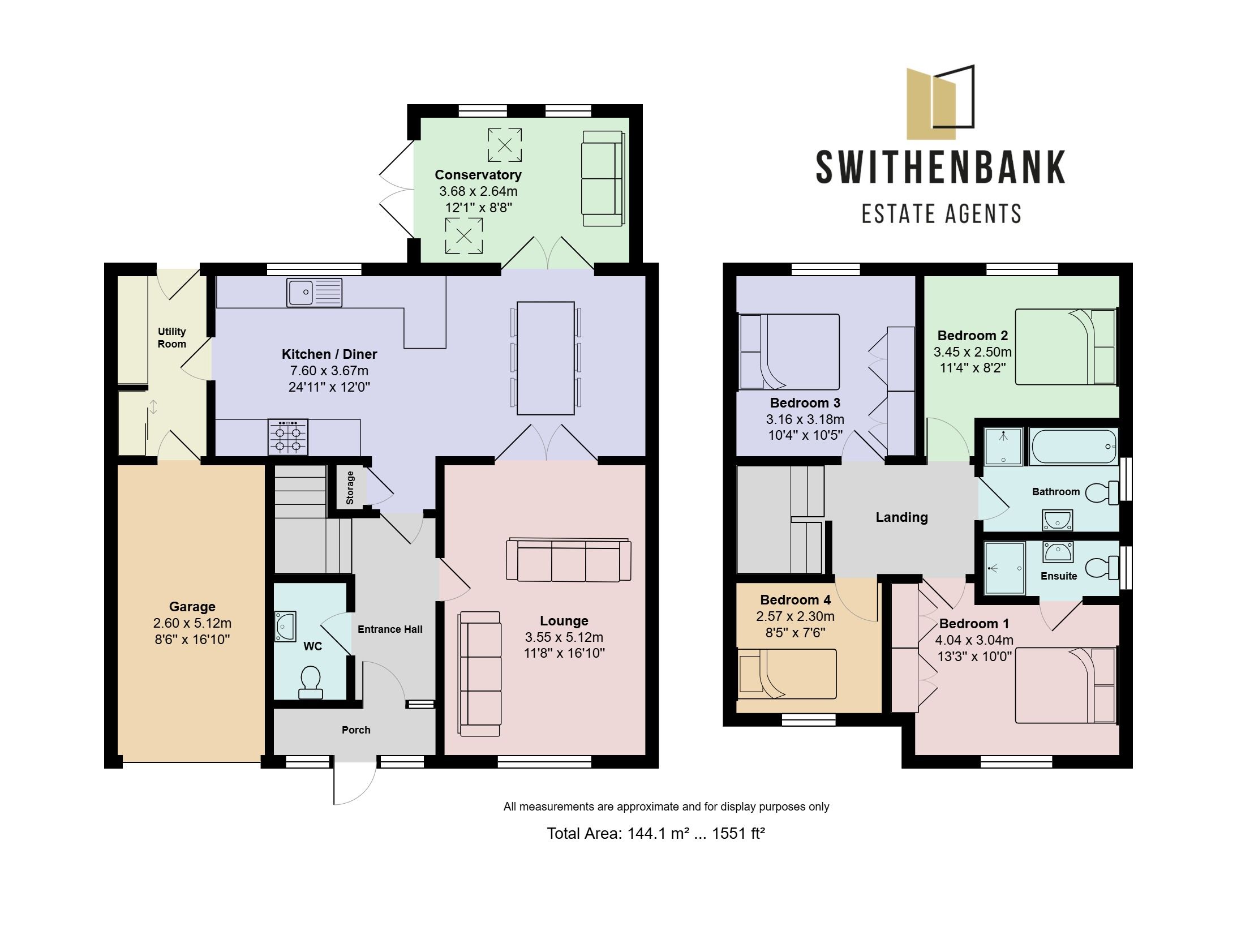Floorplan for The Willows, Manor Avenue, Sale