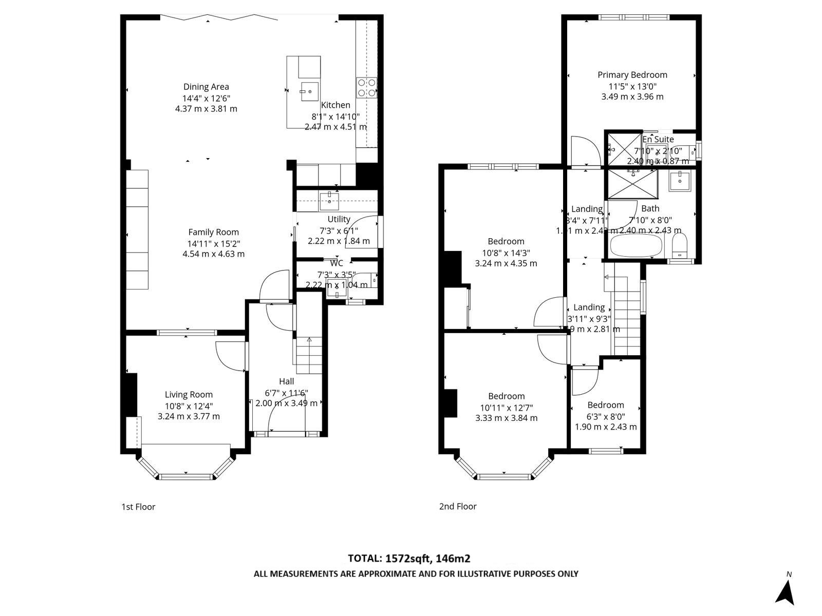 Floorplan for Grasmere Road, Sale