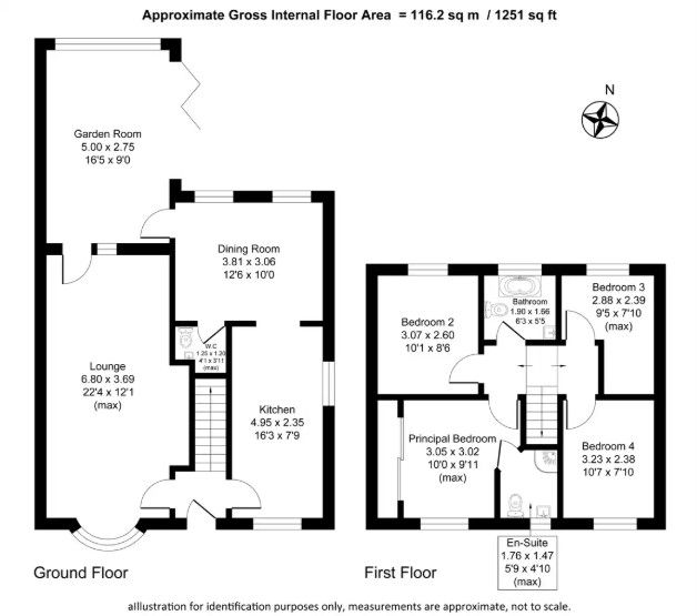 Floorplan for Hurrs Road, Skipton
