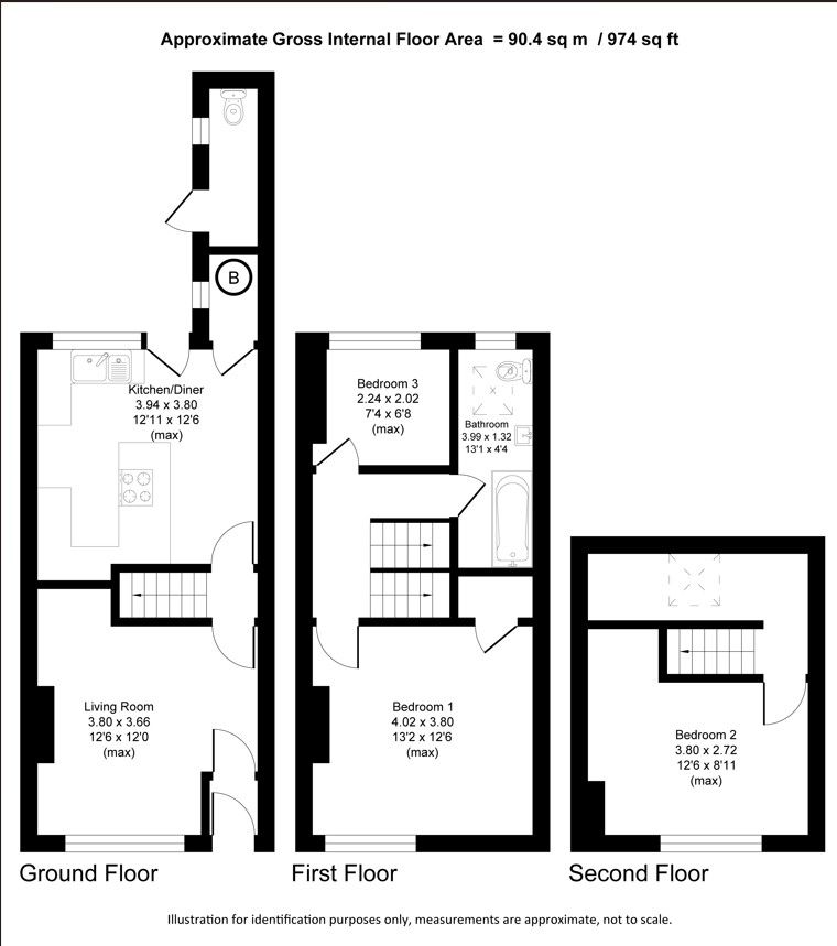Floorplan for Lawrence Road, Broadheath