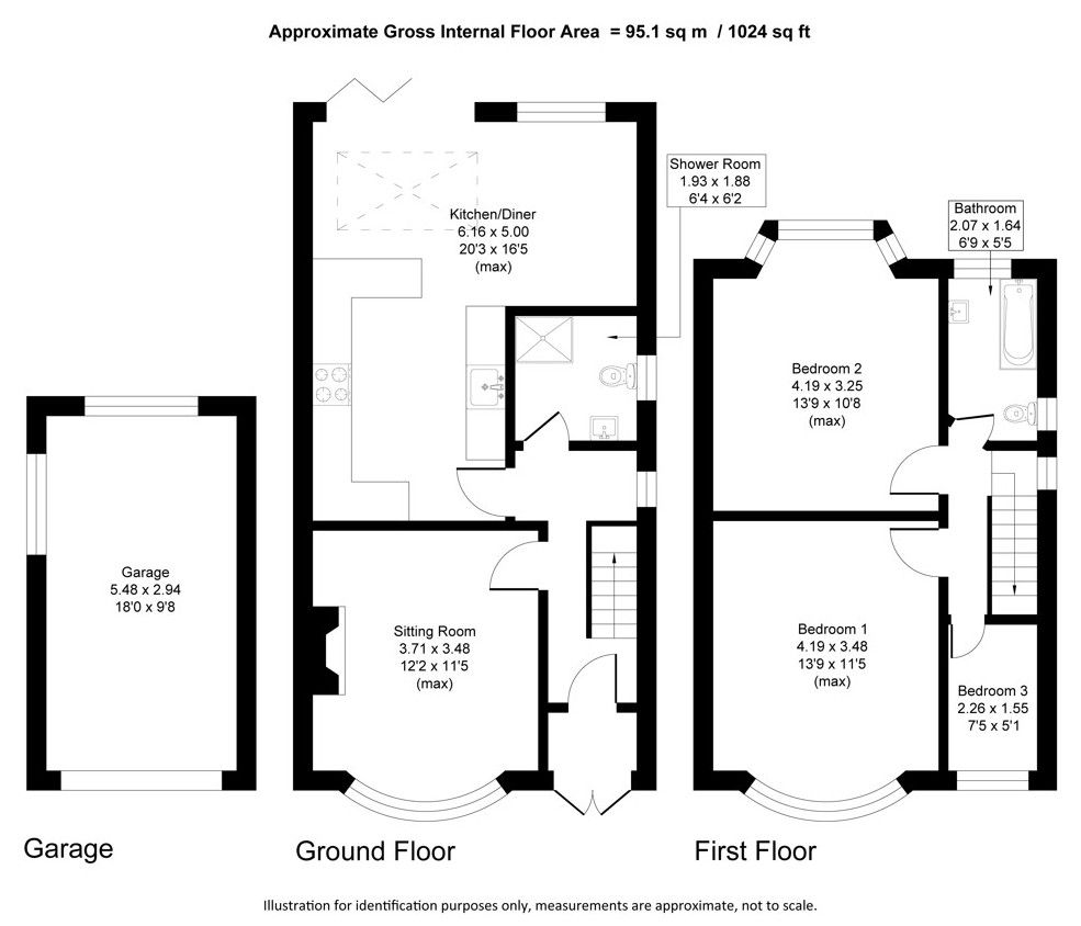 Floorplan for Marford Crescent, Sale