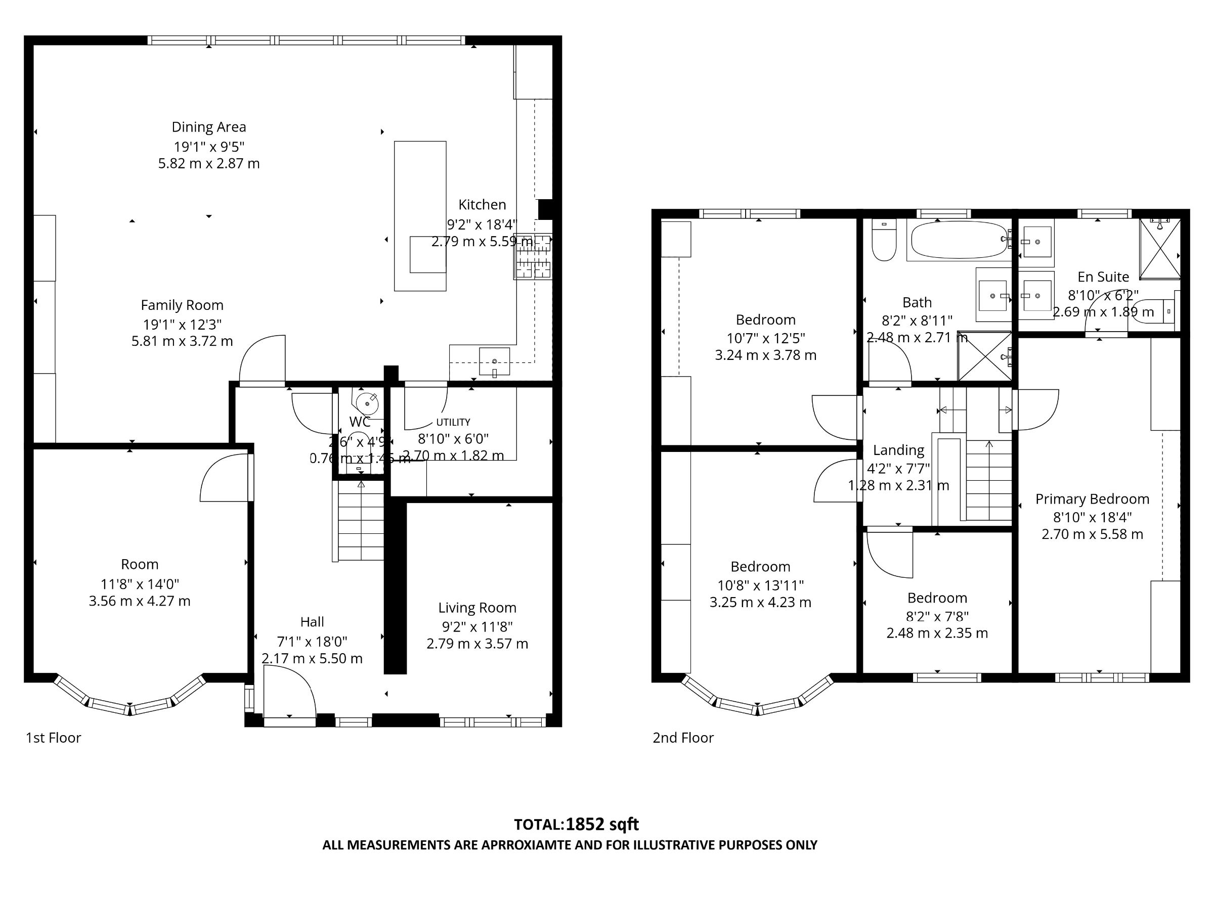 Floorplan for Bowers Avenue, Urmston