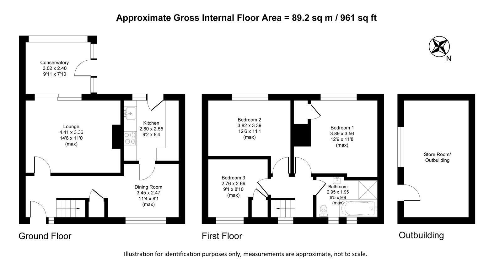 Floorplan for Chapel Road, Steeton, Keighley