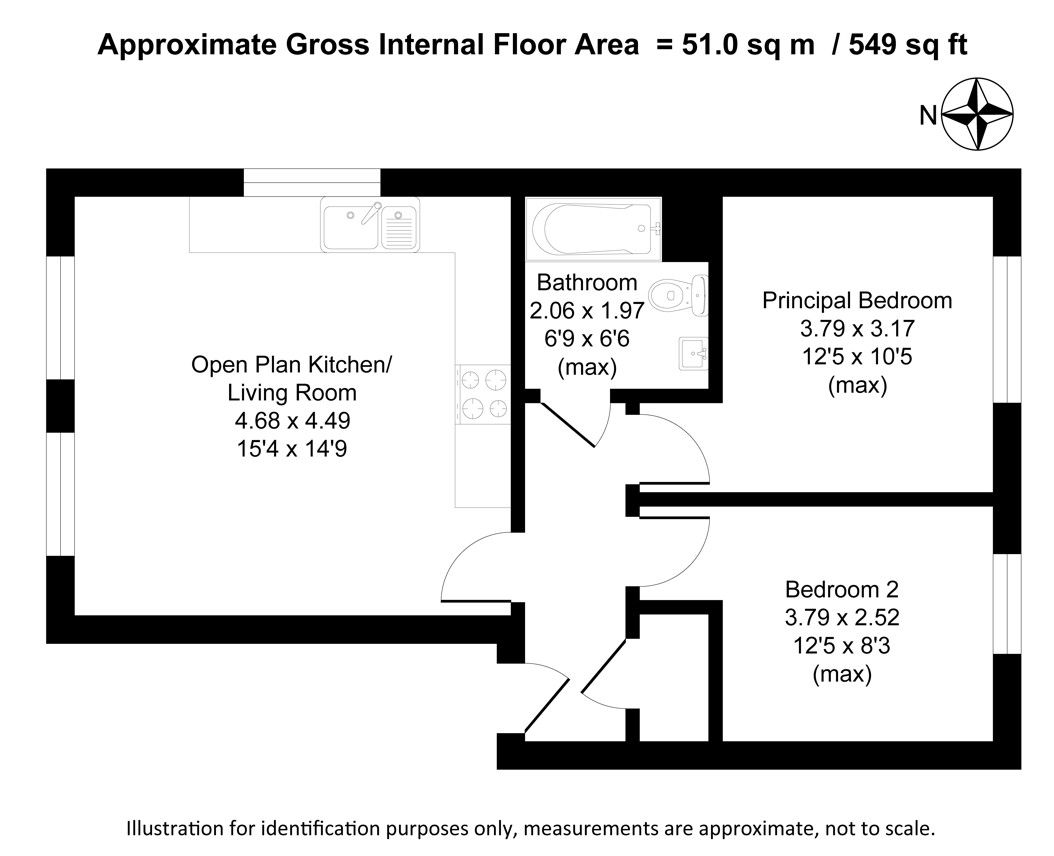 Floorplan for Mill Lodge, Addingham, Ilkley