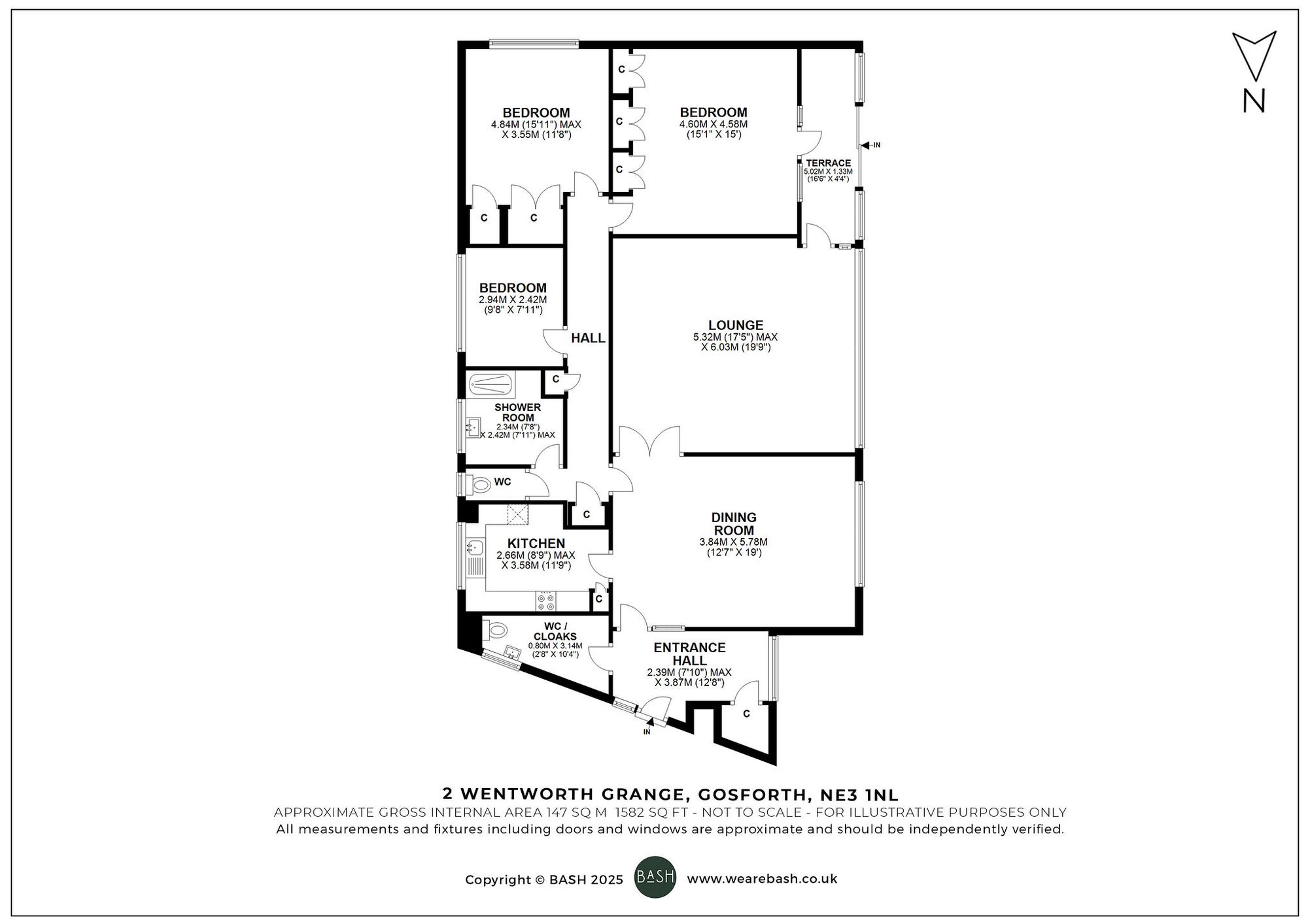 Floorplan for The Grove, Gosforth, NE3