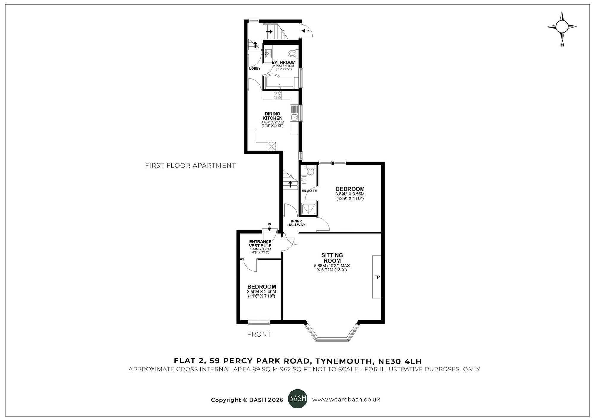 Floorplan for Percy Park Road, Tynemouth, NE30