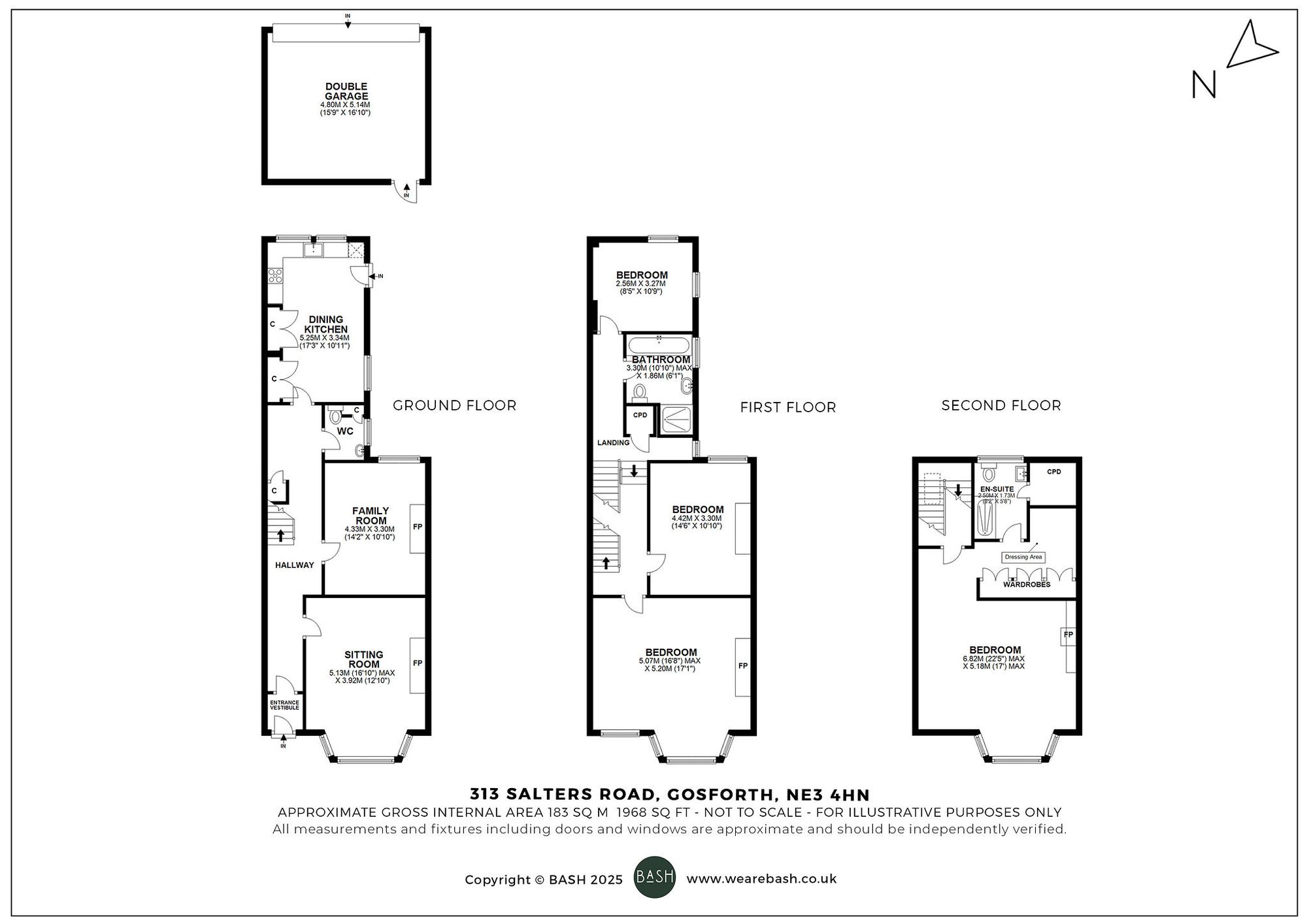 Floorplan for Salters Road, Gosforth, NE3