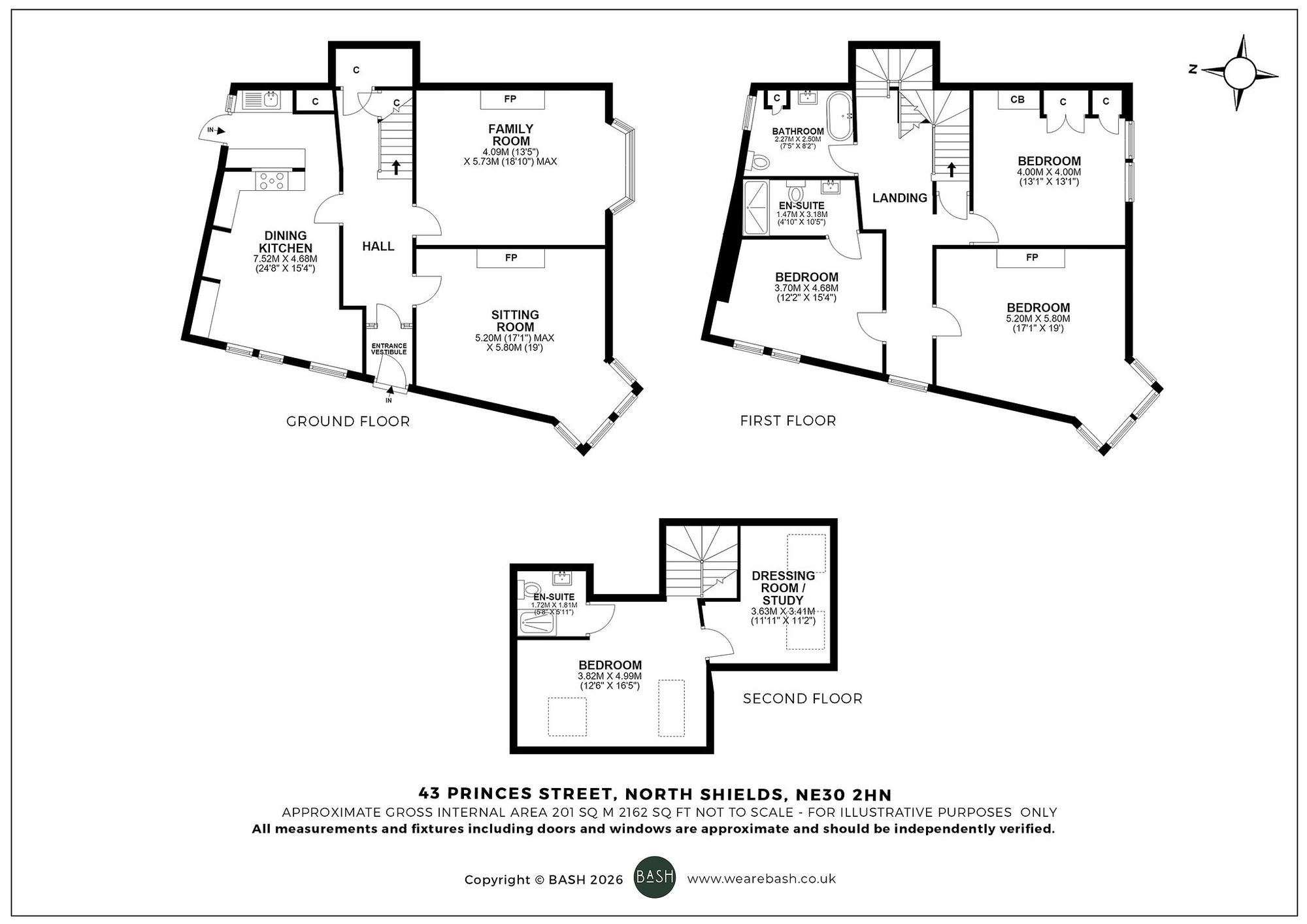 Floorplan for Princes Street, North Shields, NE30