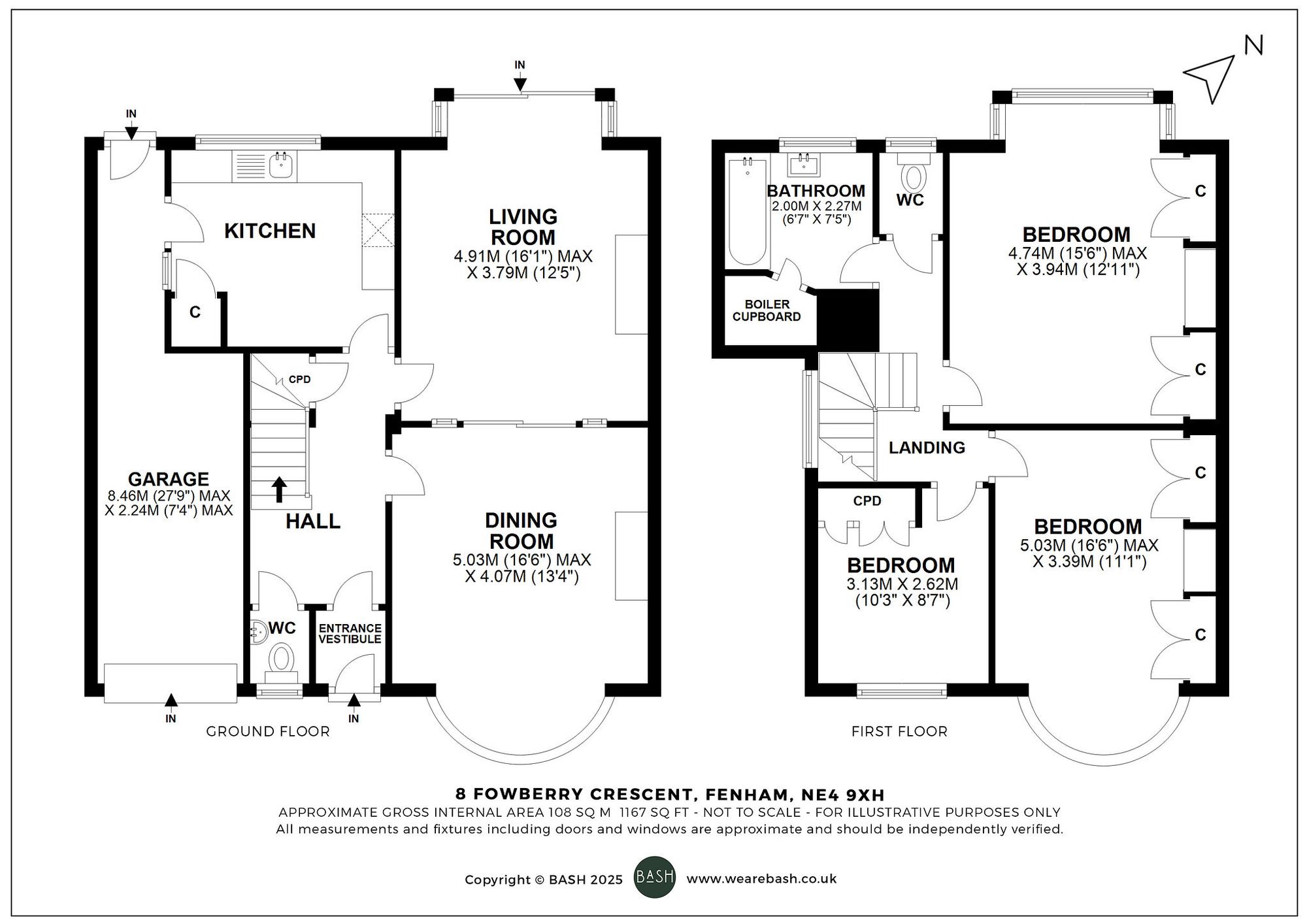 Floorplan for Fowberry Crescent, Fenham, NE4