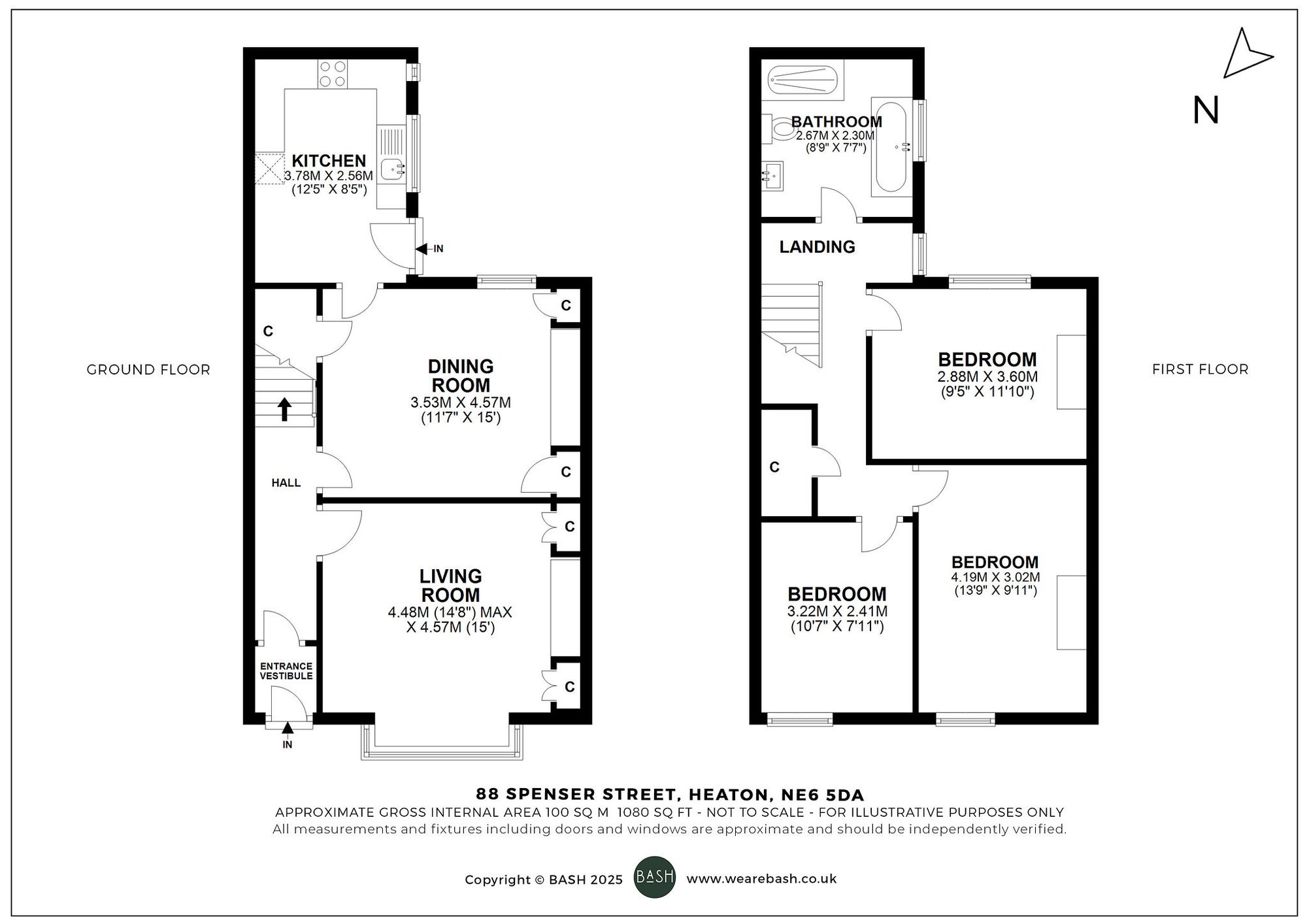 Floorplan for Spencer Street, Heaton, NE6