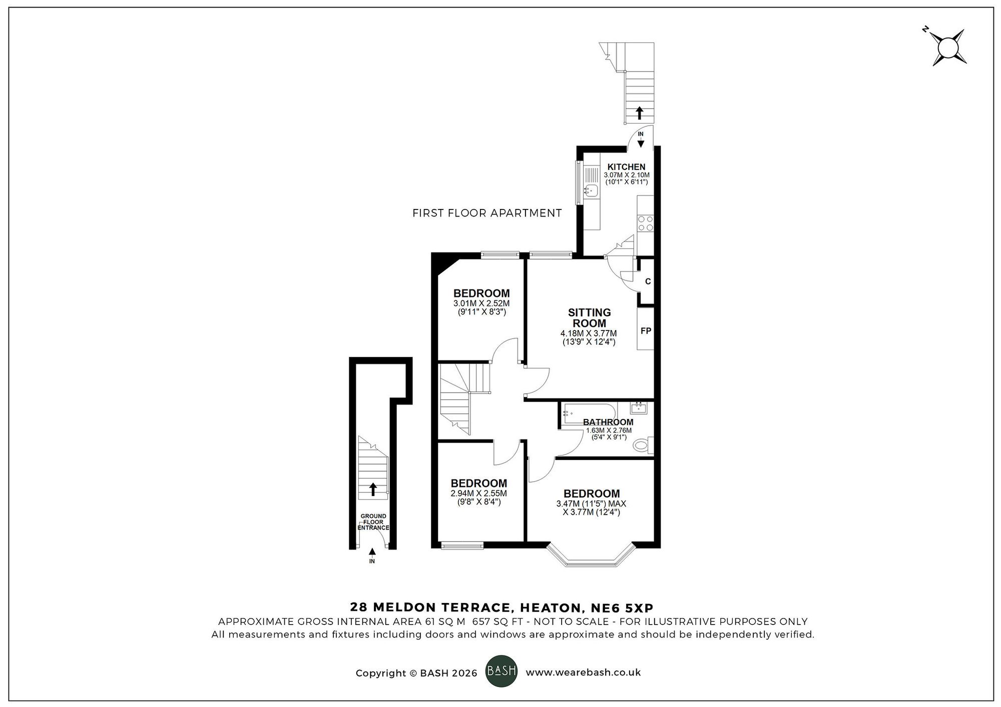 Floorplan for Meldon Terrace, Heaton, NE6