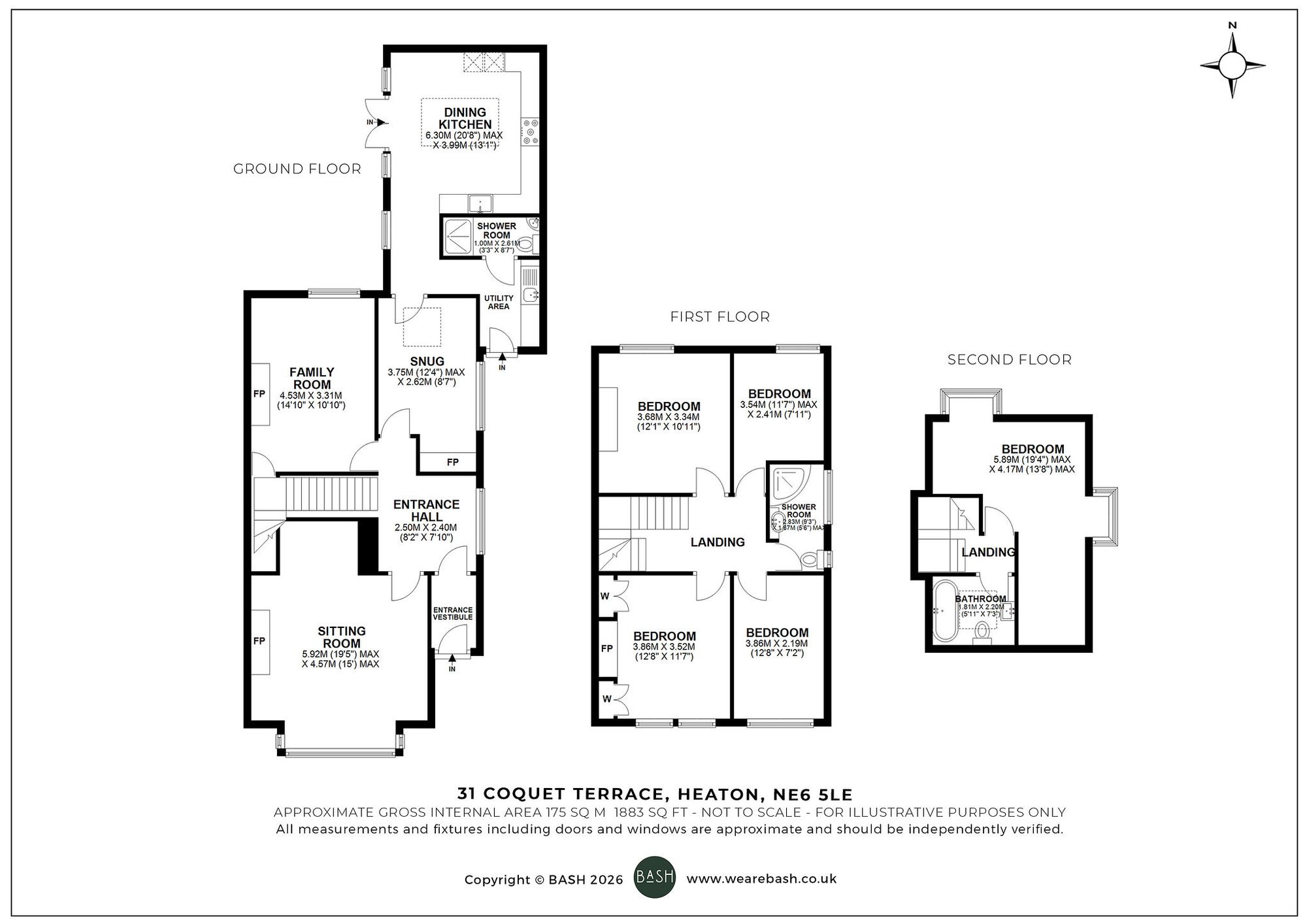 Floorplan for Coquet Terrace, Heaton, NE6