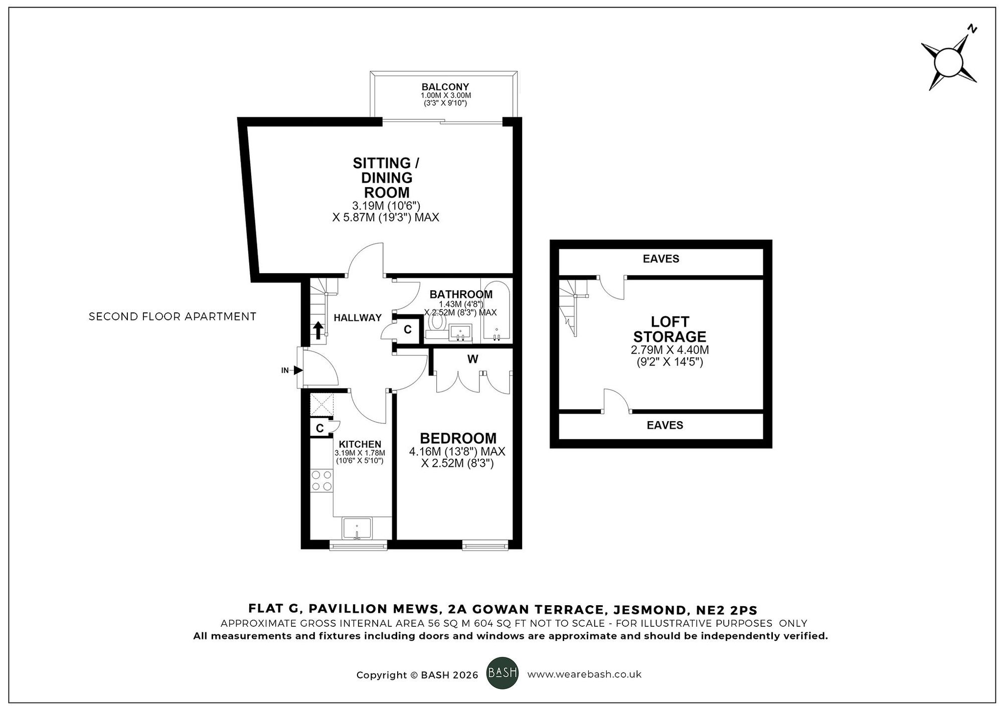 Floorplan for Gowan Terrace, Jesmond, NE2