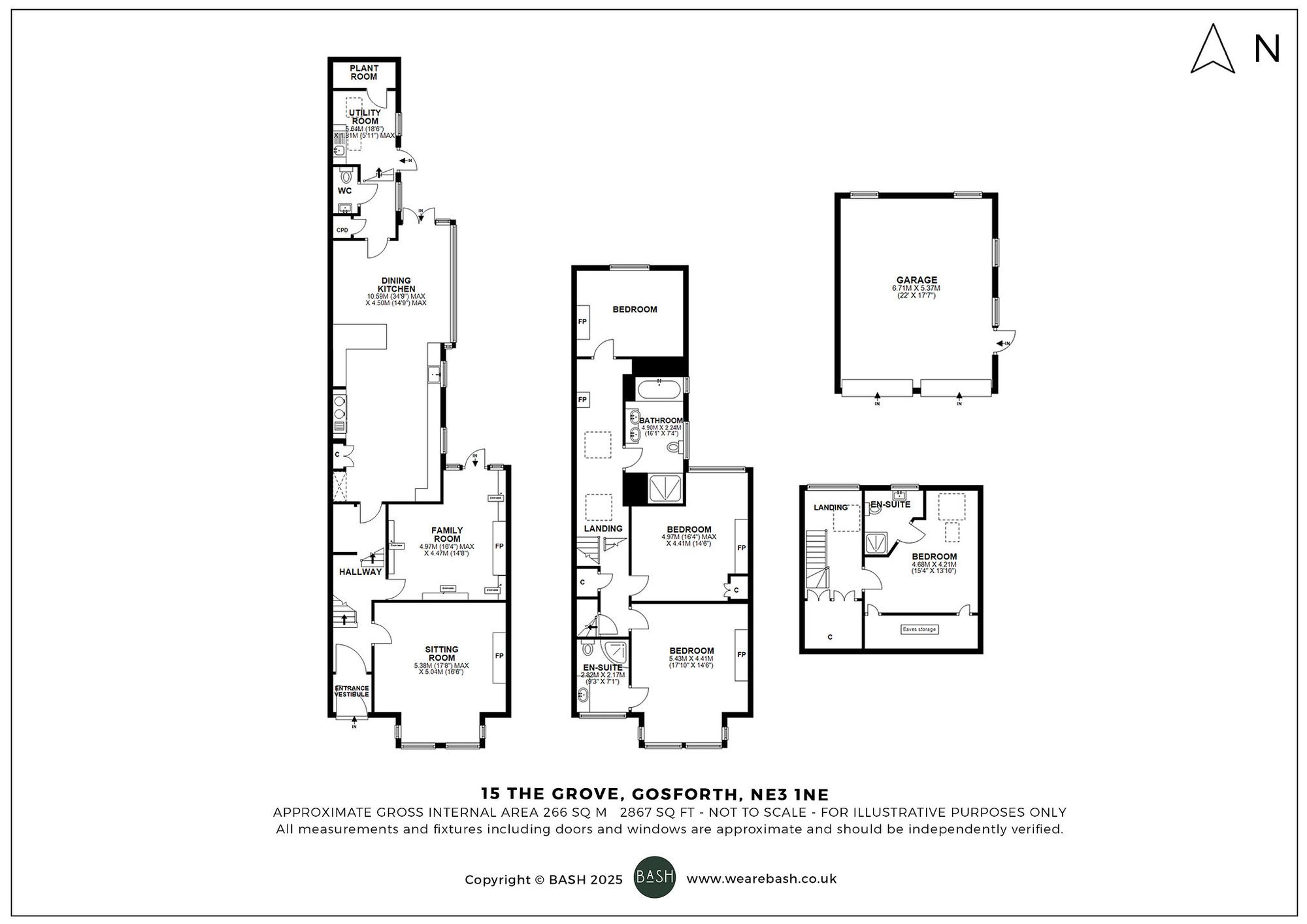 Floorplan for The Grove, Gosforth, NE3